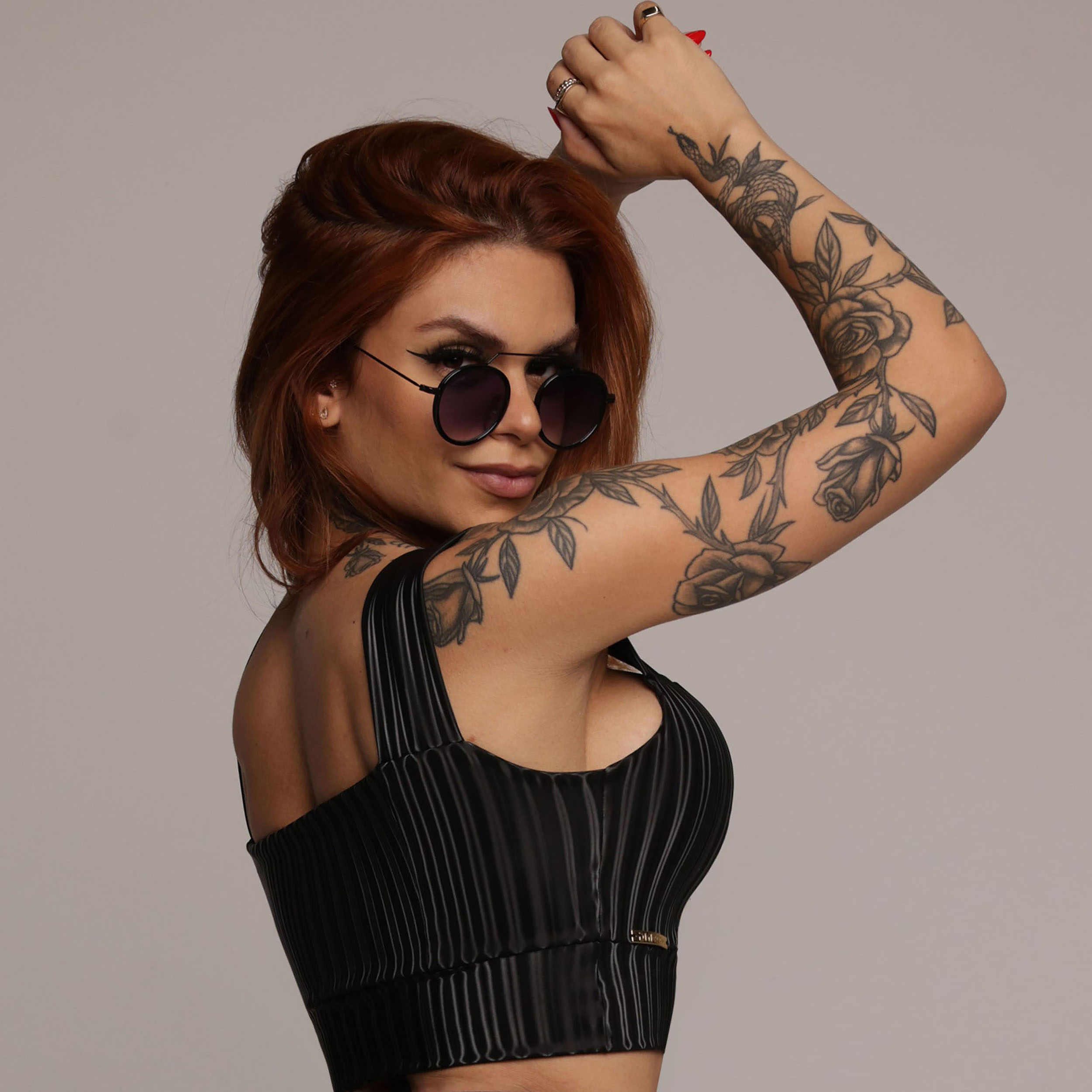 TOP ÍRIS COURO SINTÉTICO OMBRA - Imagem 4