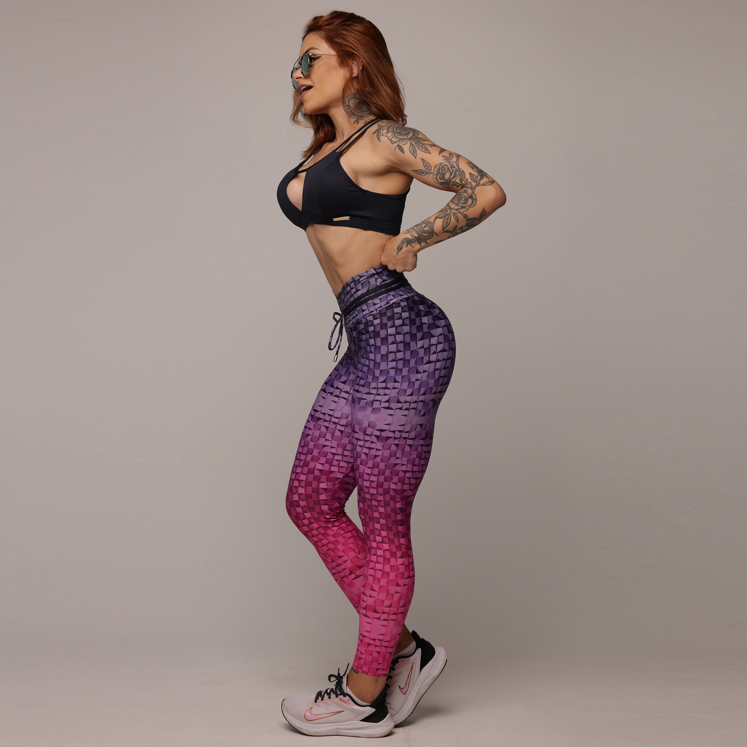 LEGGING EMPINA BUMBUM PINK MOSAIC EXCLUSIVA - Imagem 6