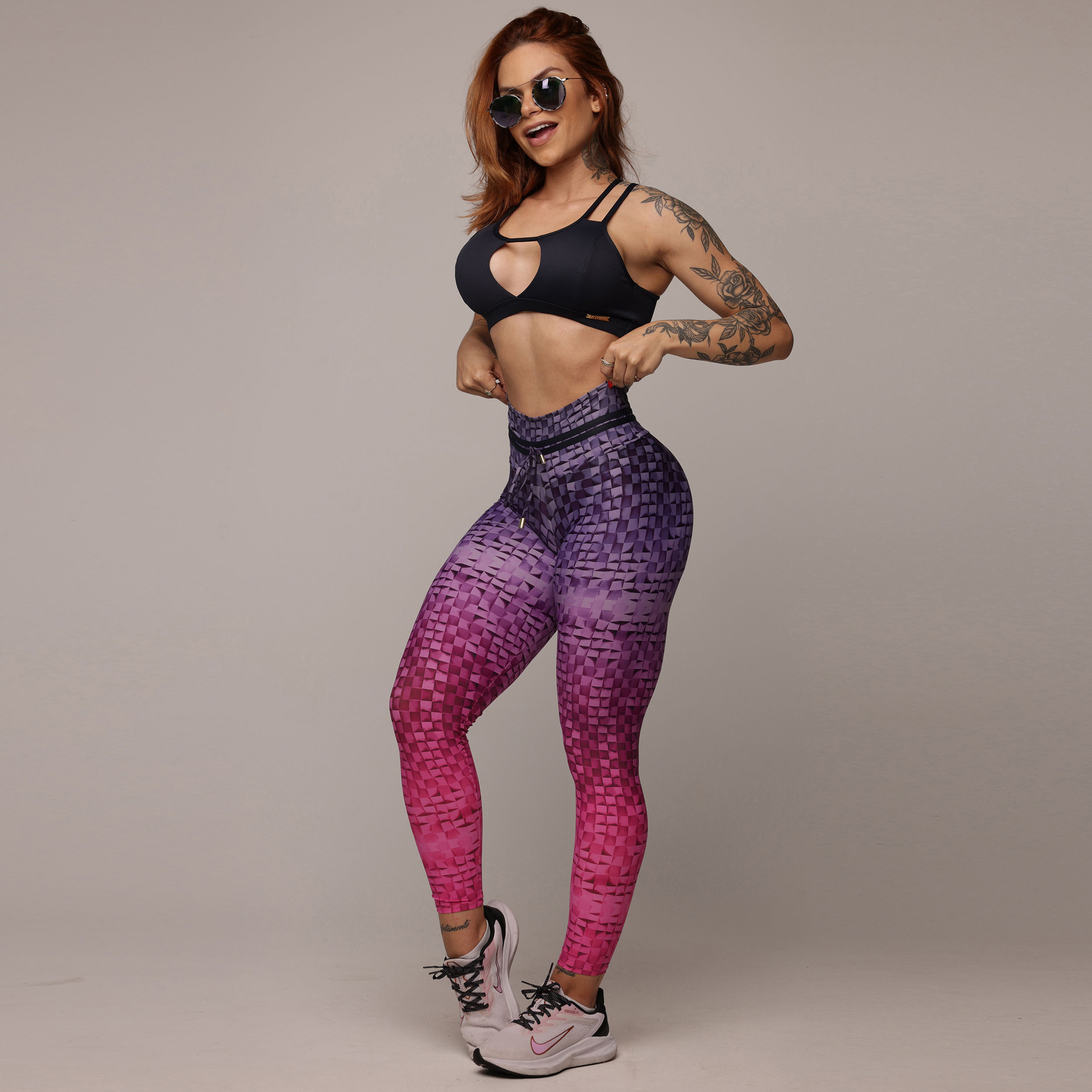 LEGGING EMPINA BUMBUM PINK MOSAIC EXCLUSIVA - Imagem 8