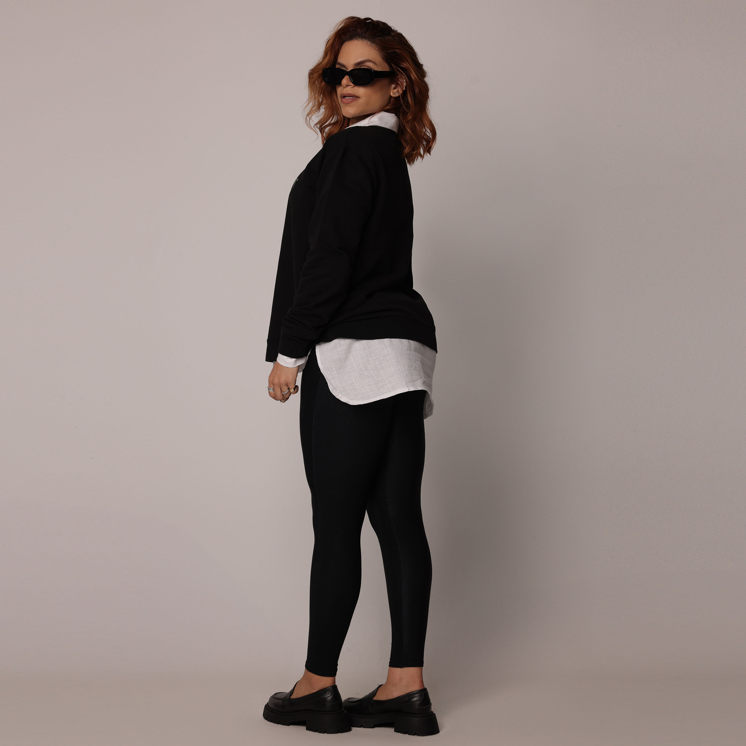 BLUSÃO BASIC DE MOLETOM PREMIUM ESTONADO PRETO - Imagem 4