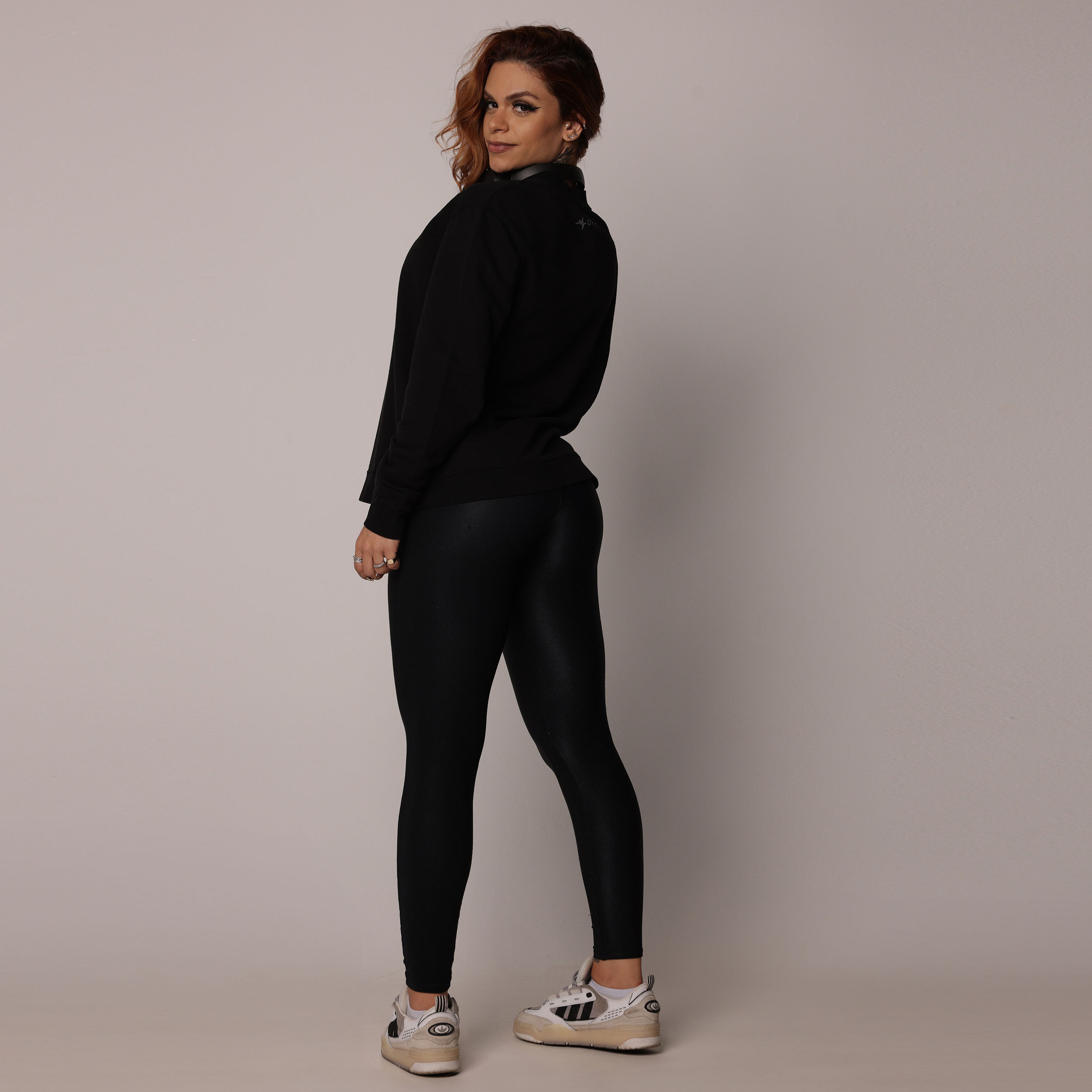 BLUSÃO BASIC DE MOLETOM PREMIUM ESTONADO PRETO - Imagem 10