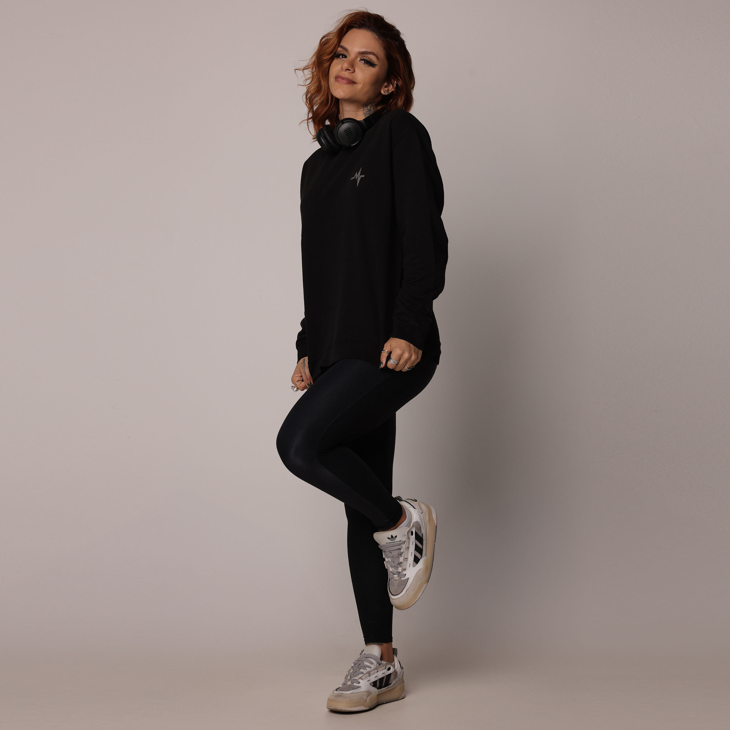 BLUSÃO BASIC DE MOLETOM PREMIUM ESTONADO PRETO - Imagem 11