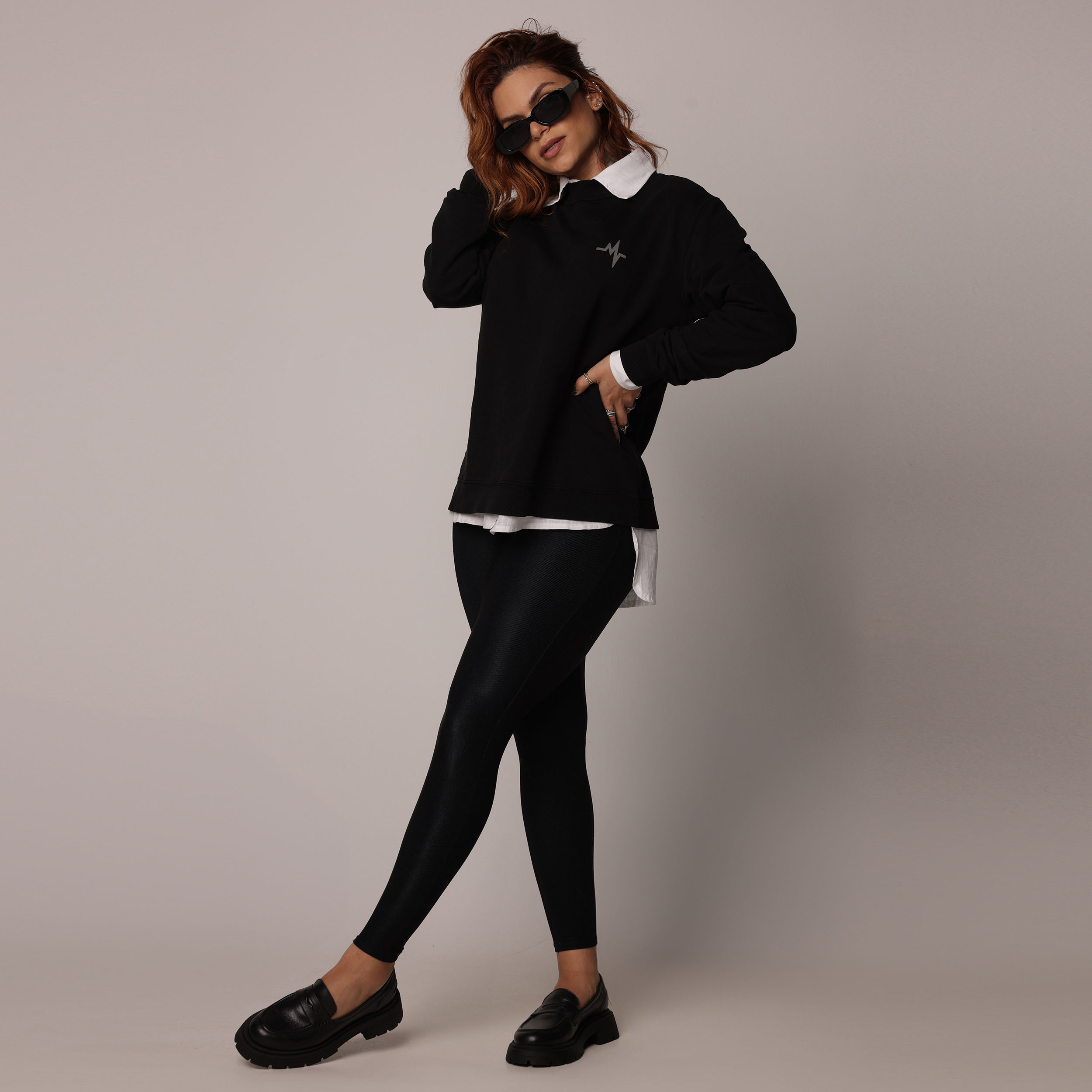 BLUSÃO BASIC DE MOLETOM PREMIUM ESTONADO PRETO - Imagem 12