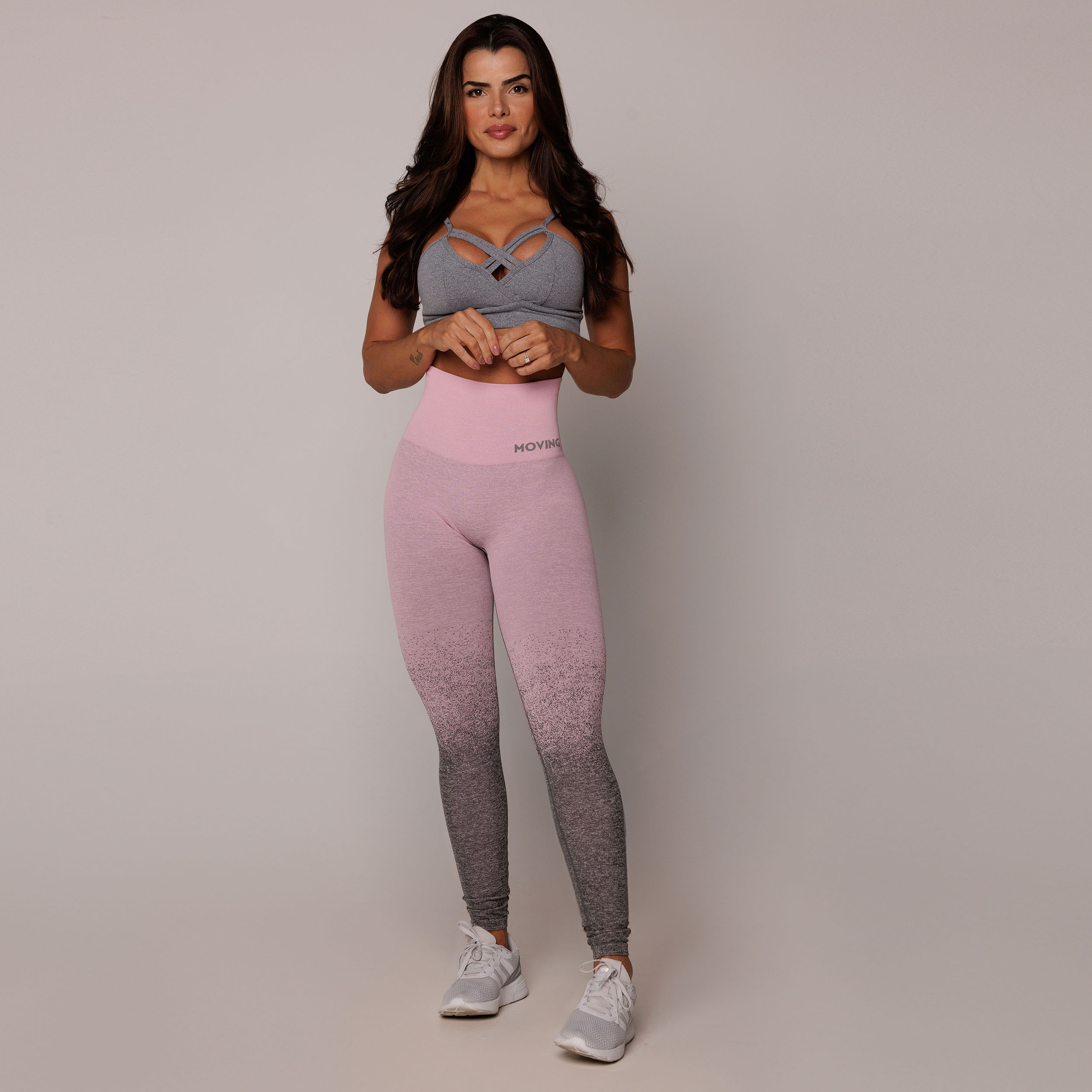 LEGGING SEAMLESS GRAVIDADE ZERO EMANA DEGRADÊ ROSA - Imagem 10