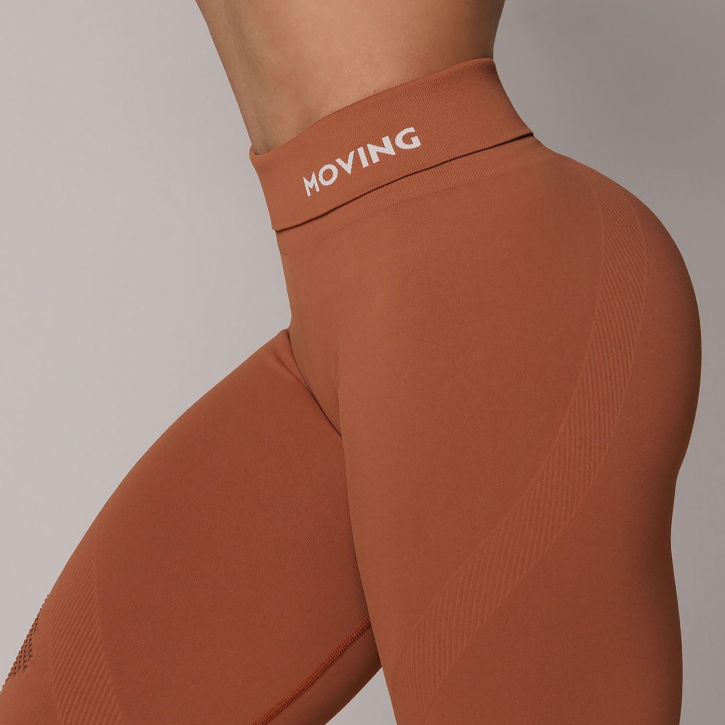 LEGGING SEAMLESS GRAVIDADE ZERO EMANA TERRACOTA - Imagem 3