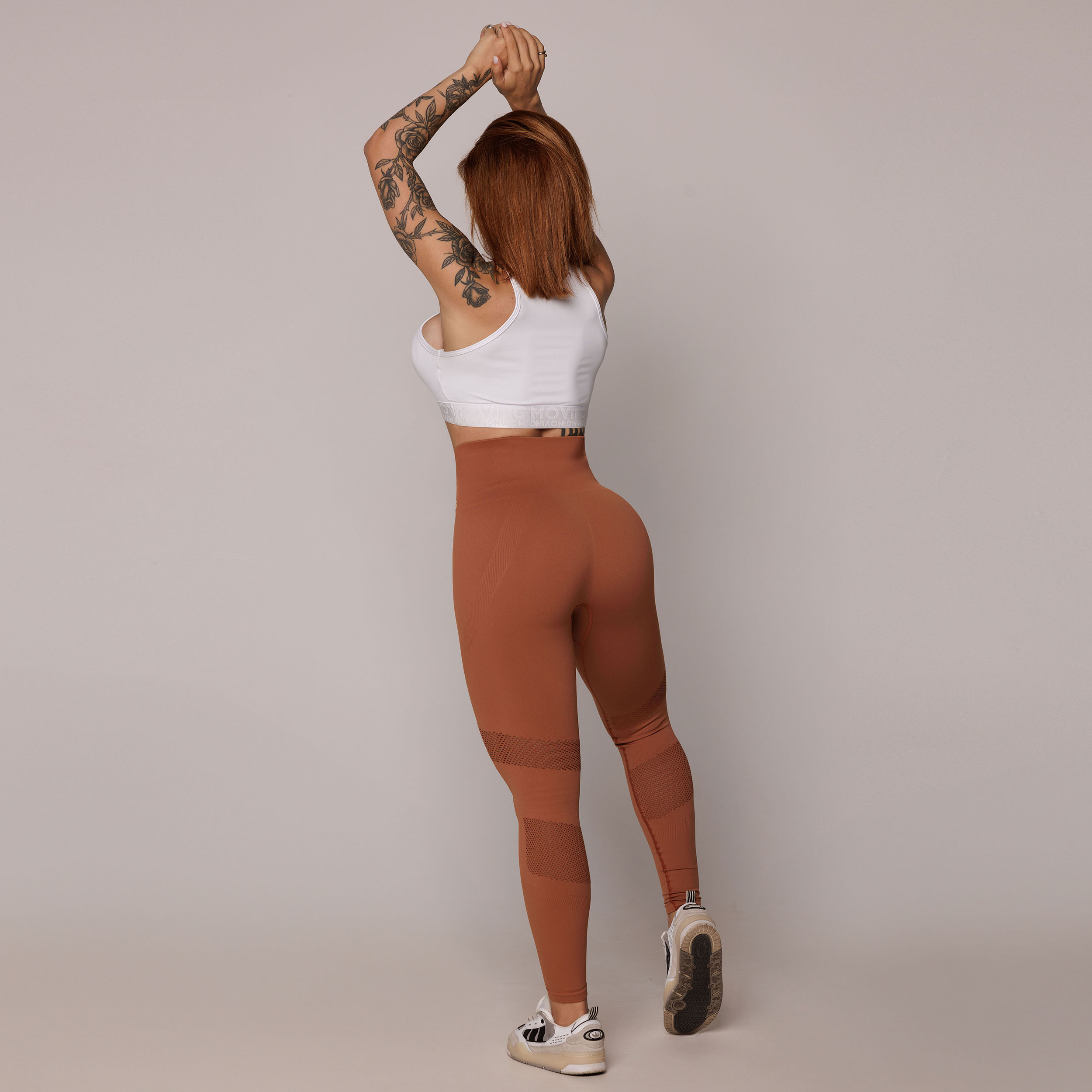 LEGGING SEAMLESS GRAVIDADE ZERO EMANA TERRACOTA - Imagem 9