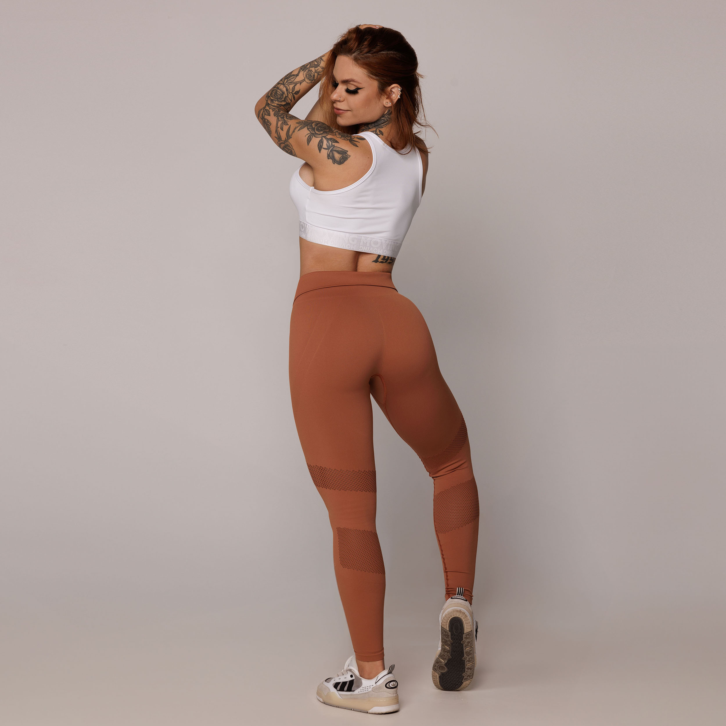 LEGGING SEAMLESS GRAVIDADE ZERO EMANA TERRACOTA - Imagem 10