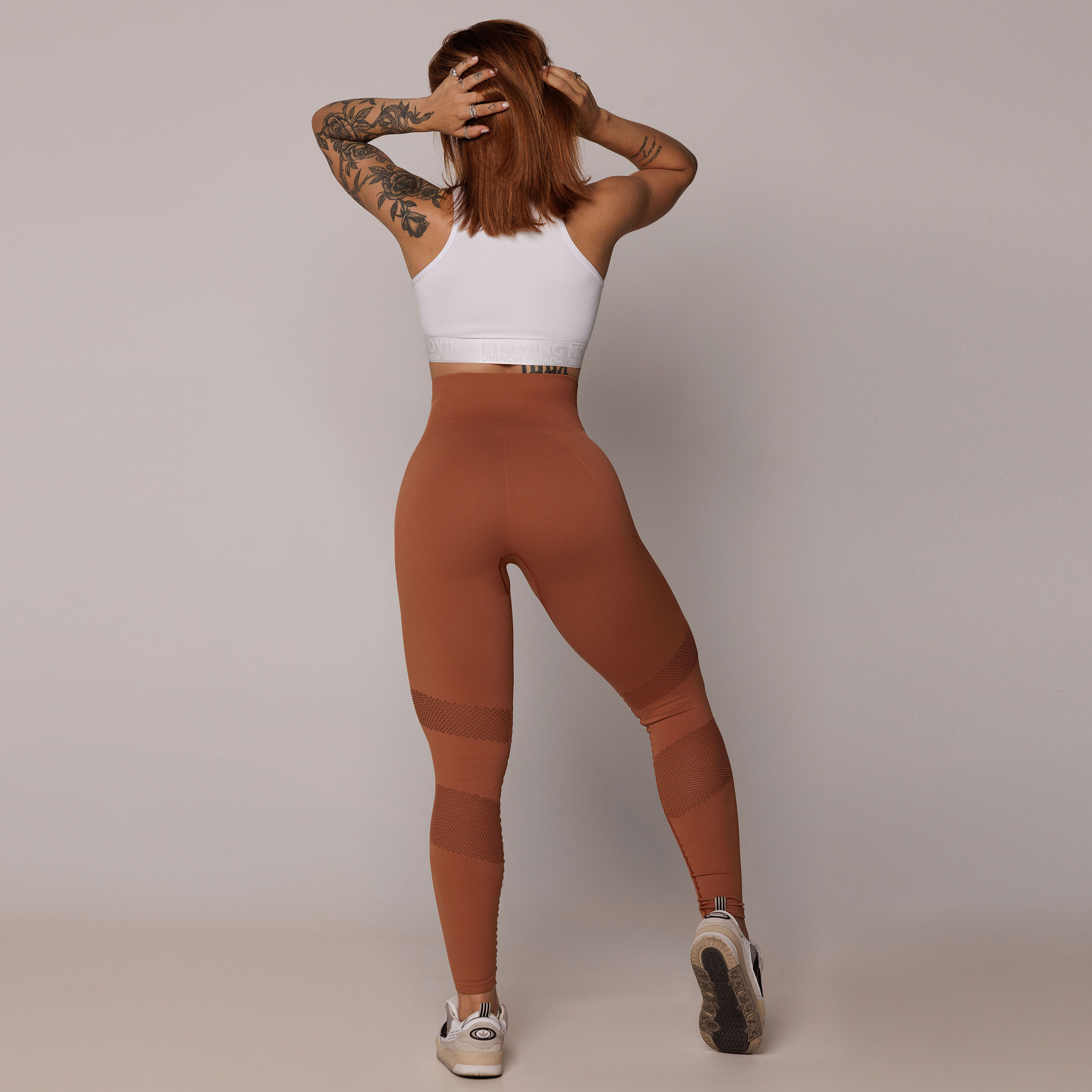 LEGGING SEAMLESS GRAVIDADE ZERO EMANA TERRACOTA - Imagem 11