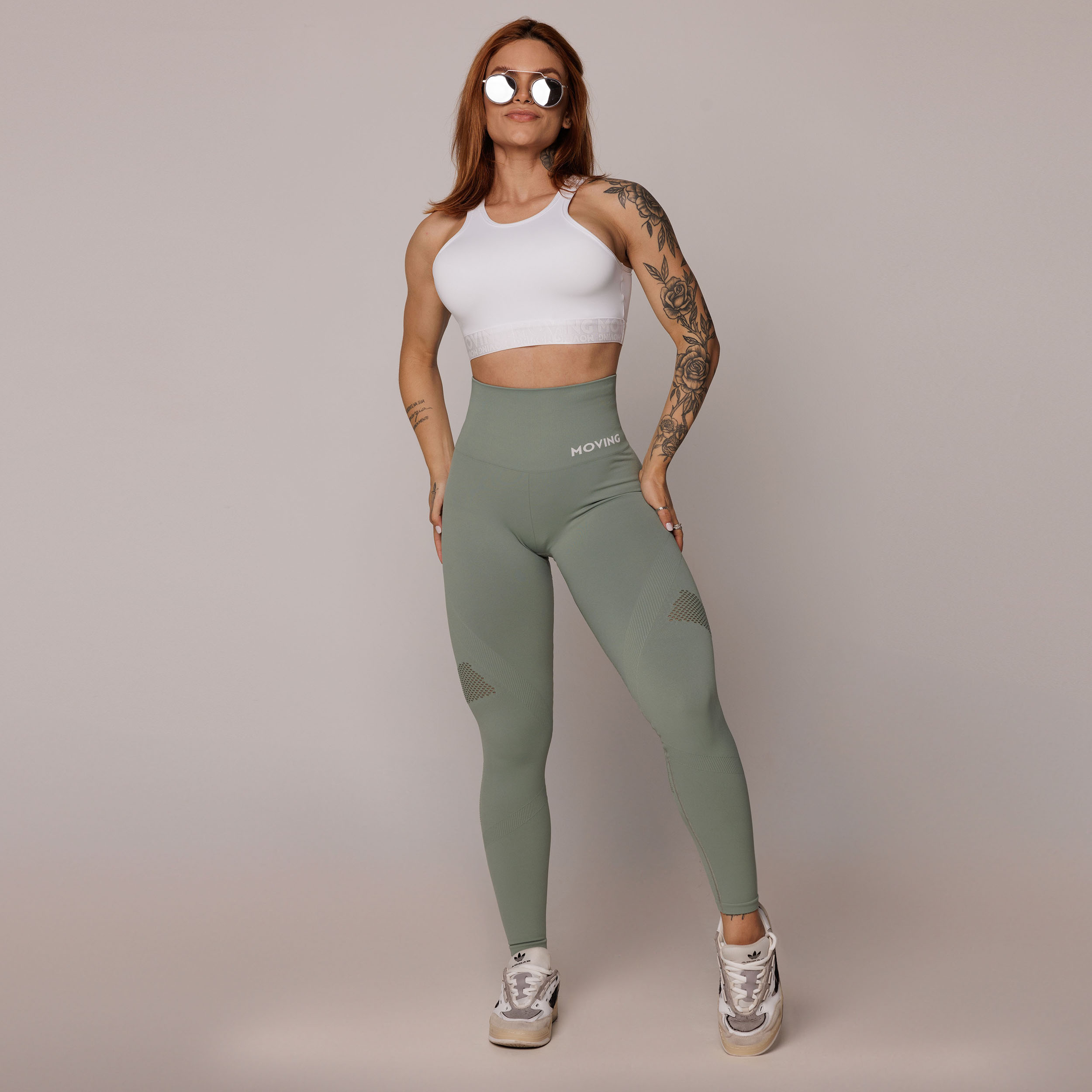 LEGGING SEAMLESS GRAVIDADE ZERO EMANA VERDE OLIVA - Imagem 6