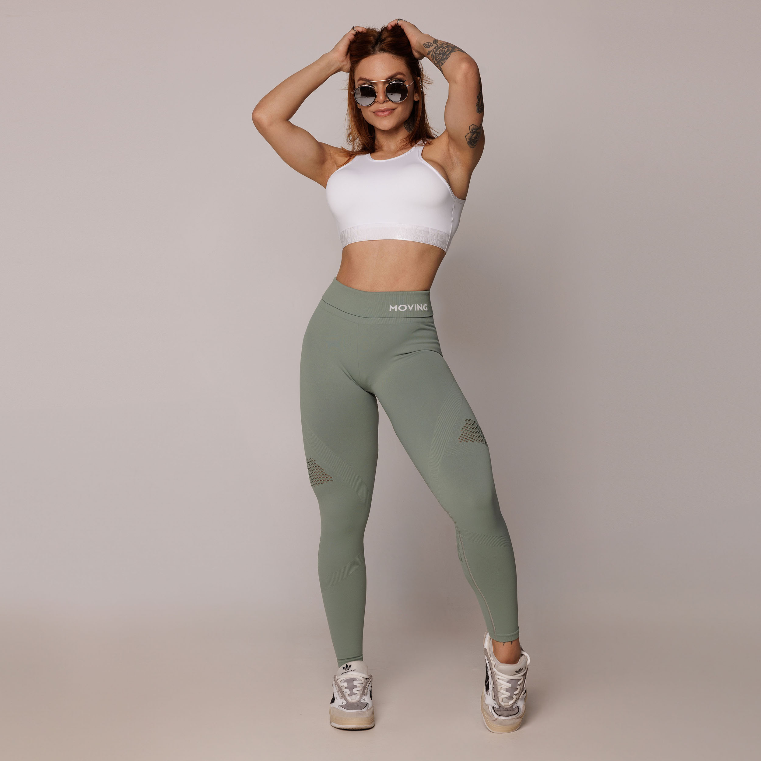 LEGGING SEAMLESS GRAVIDADE ZERO EMANA VERDE OLIVA - Imagem 7