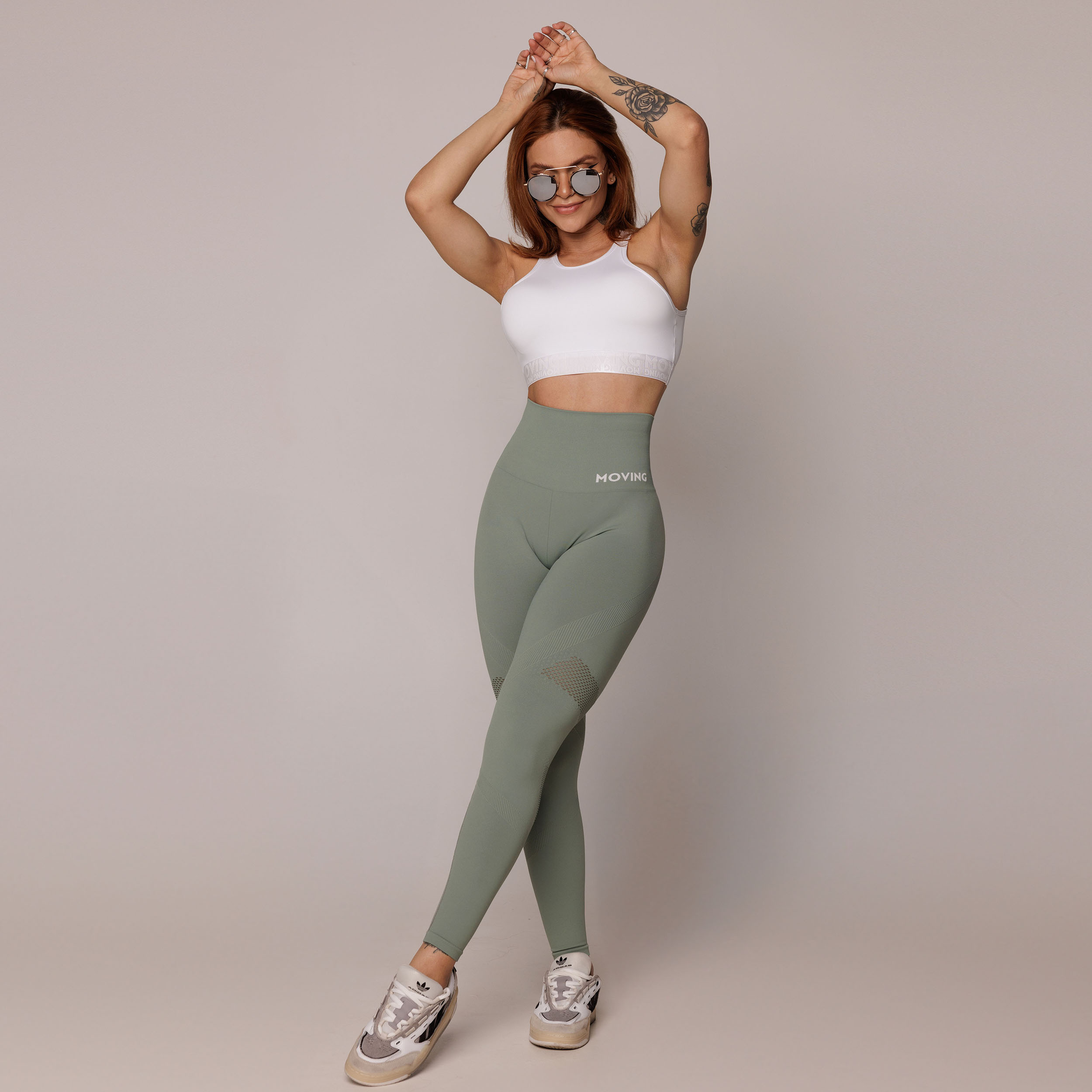 LEGGING SEAMLESS GRAVIDADE ZERO EMANA VERDE OLIVA - Imagem 10