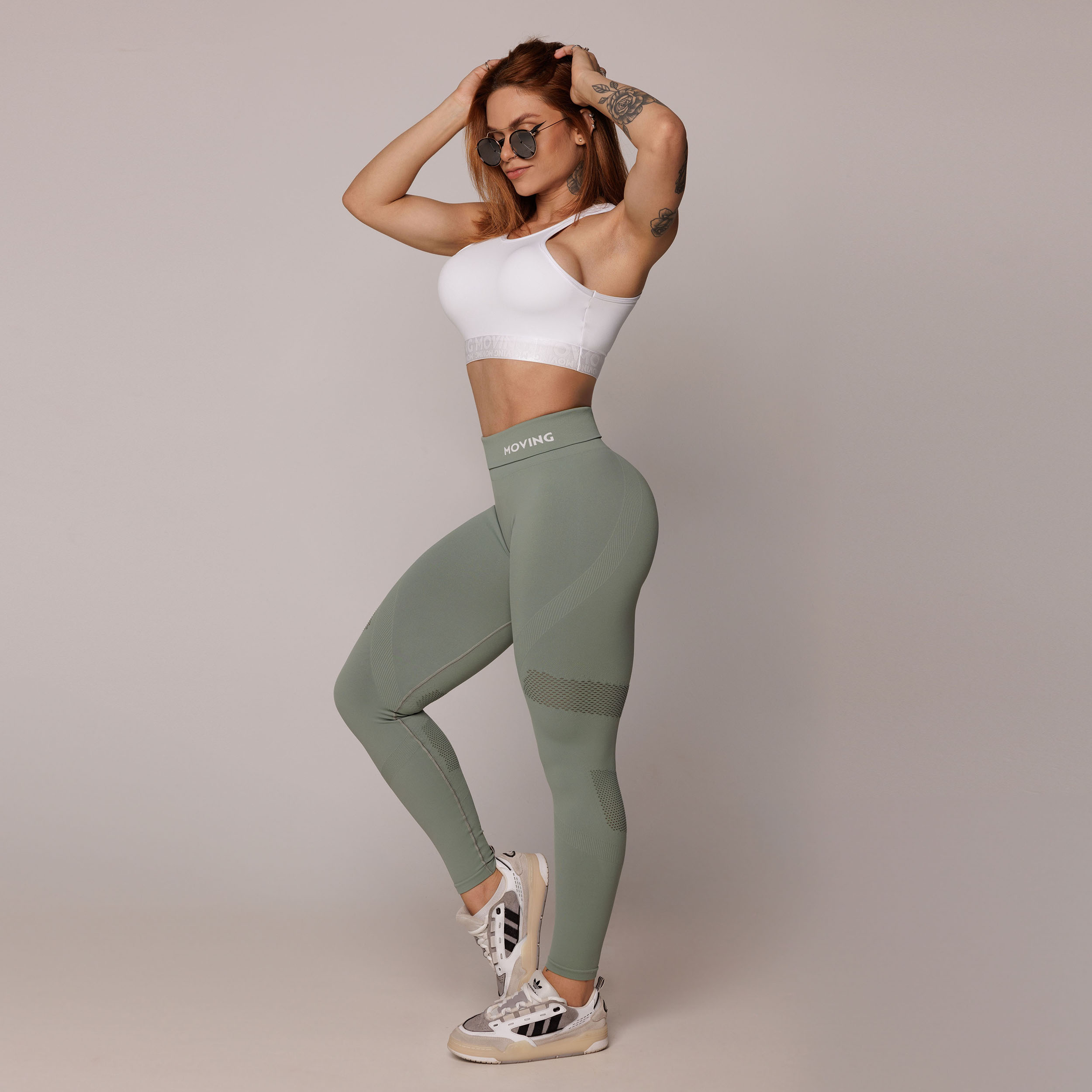 LEGGING SEAMLESS GRAVIDADE ZERO EMANA VERDE OLIVA - Imagem 13