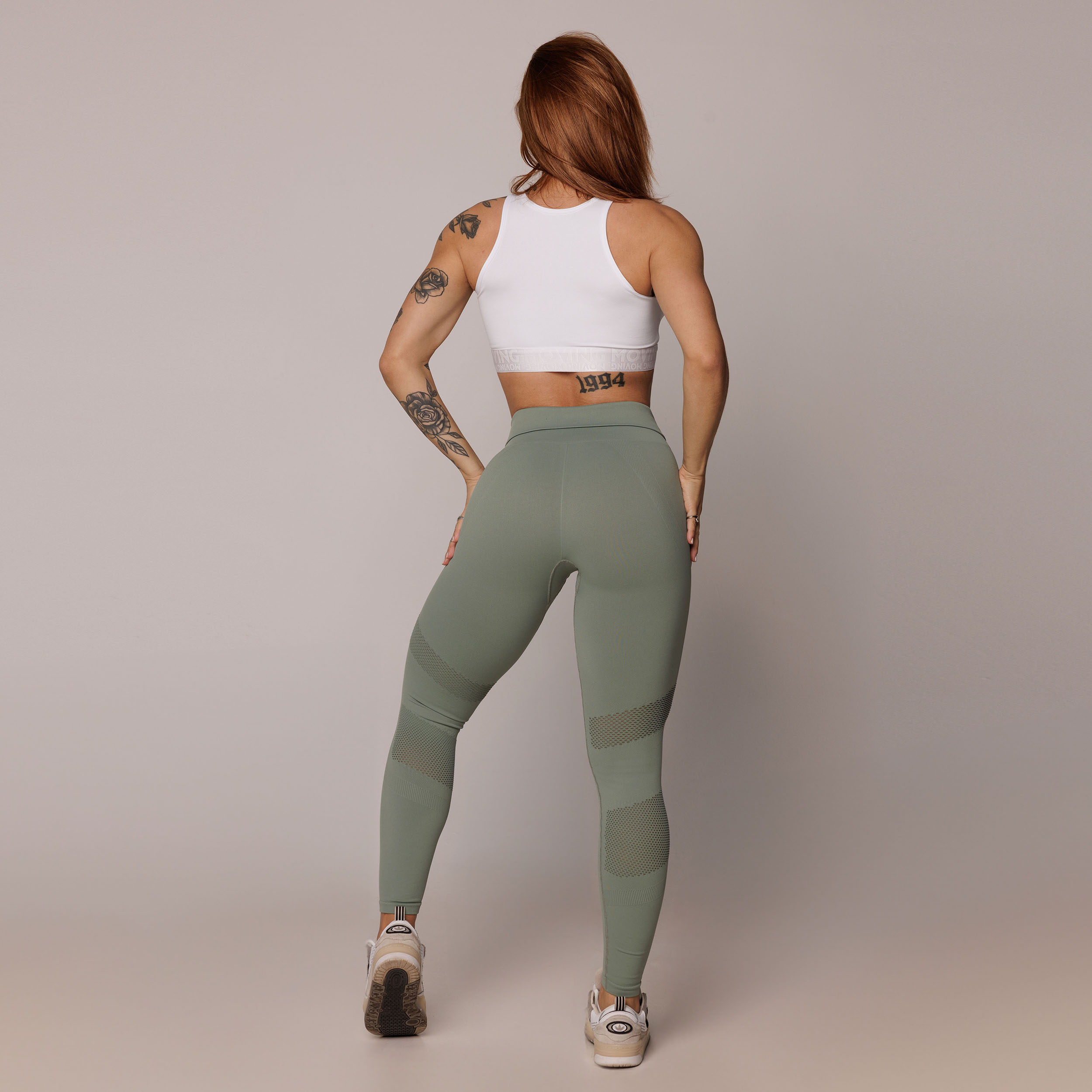 LEGGING SEAMLESS GRAVIDADE ZERO EMANA VERDE OLIVA - Imagem 15