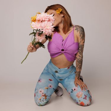 TOP BIQUÍNI FLOWER FÚCSIA EDIÇÃO LIMITADA