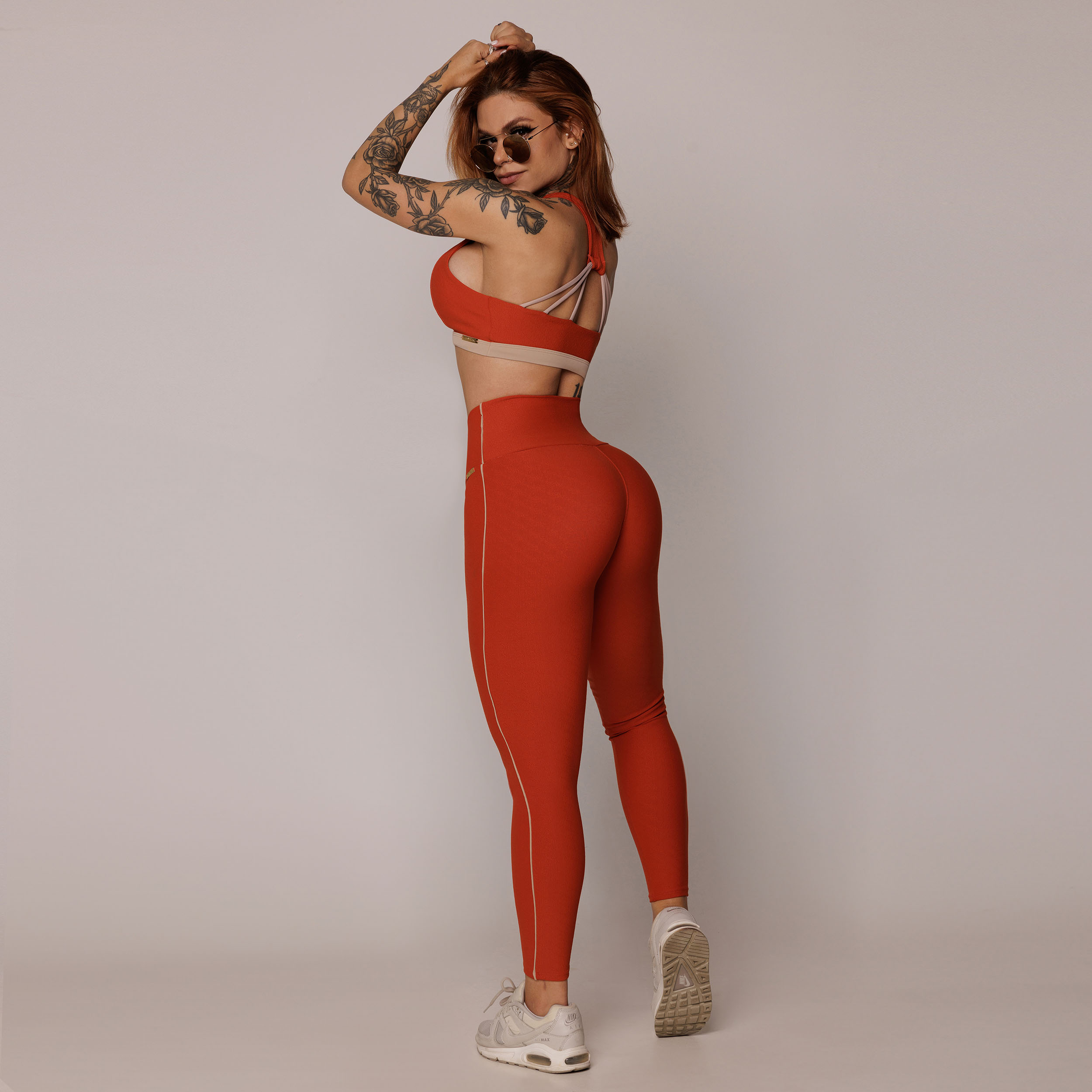 LEGGING JUMP COMUM JACQUARD DUST TERRACOTTA - Imagem 6