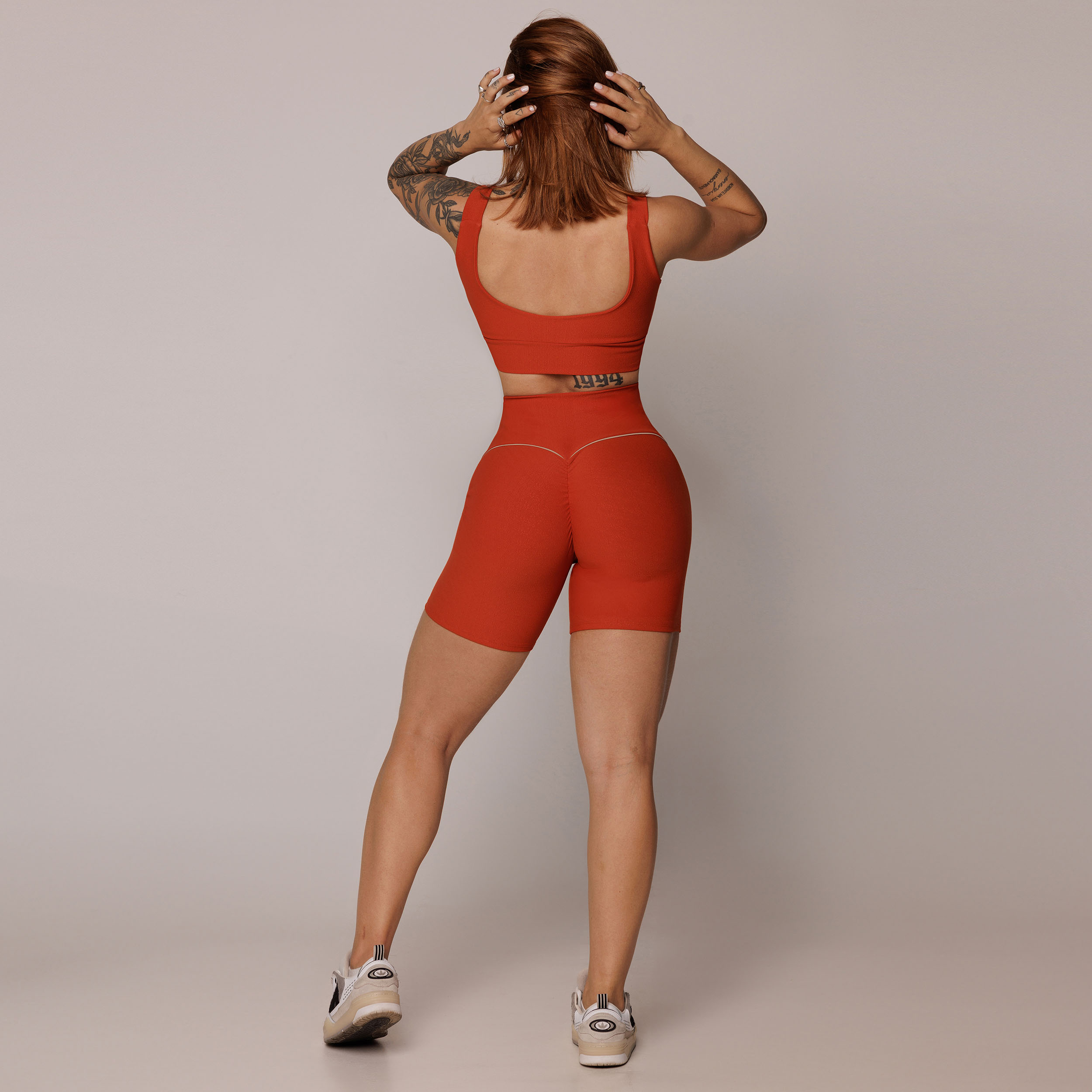SHORT WALK EMPINA BUMBUM JACQUARD DUST TERRACOTTA - Imagem 5