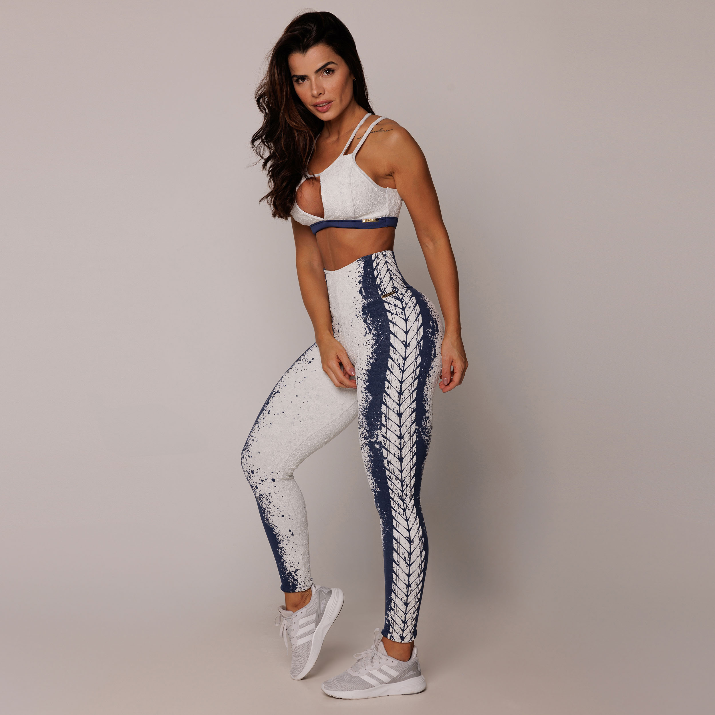 LEGGING COMUM JACQUARD NÁUTICO BRANCO - Imagem 8