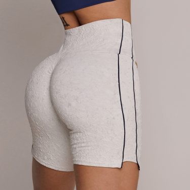 SHORT EMOTION EMPINA BUMBUM JACQUARD NÁUTICO BRANCO