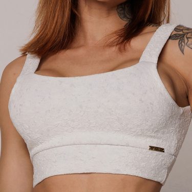 TOP FAIXA JACQUARD NÁUTICO BRANCO