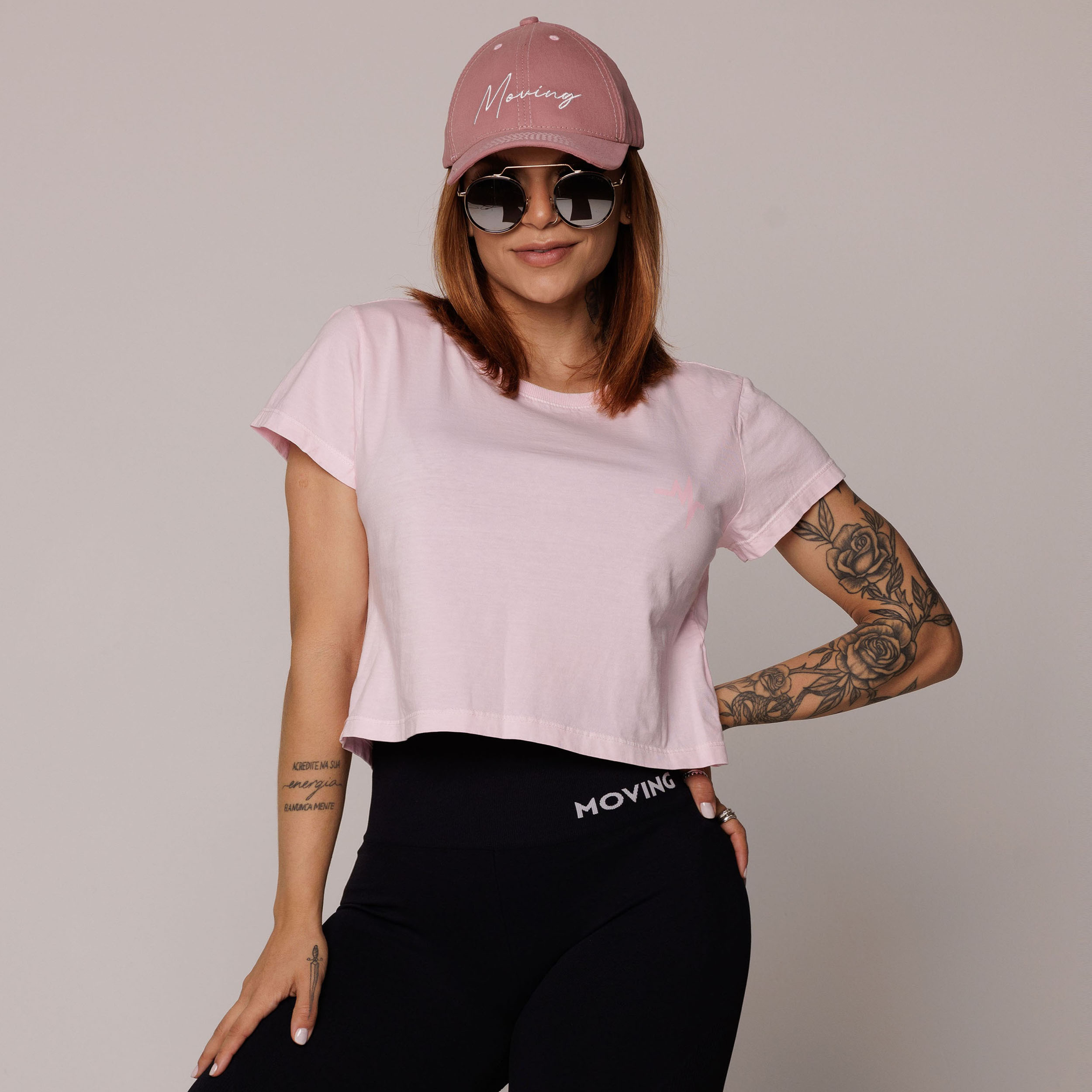 CROPPED ESTONADO DE ALGODÃO PREMIUM SUSTENTÁVEL ROSA BLUSH - Imagem 3