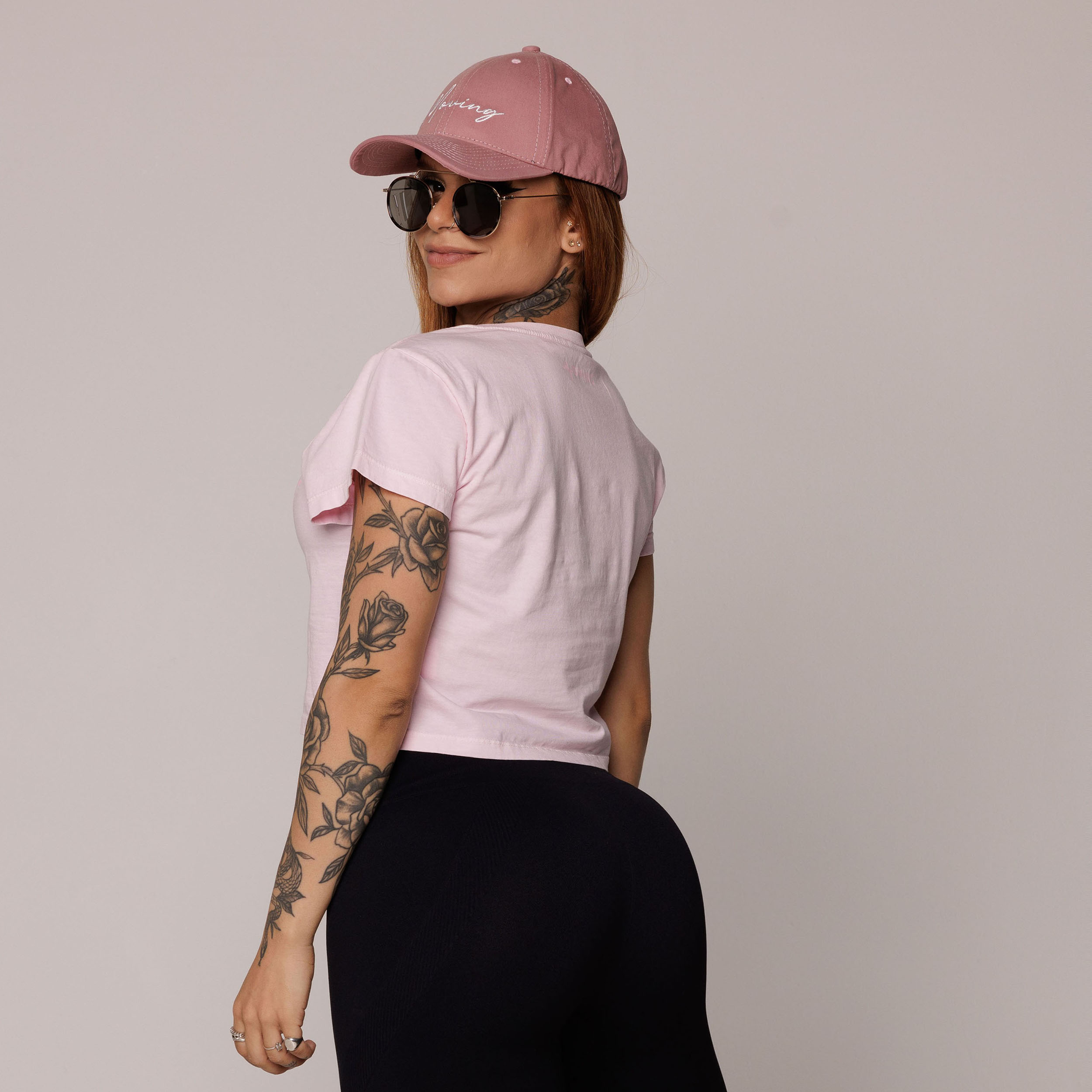 CROPPED ESTONADO DE ALGODÃO PREMIUM SUSTENTÁVEL ROSA BLUSH - Imagem 5