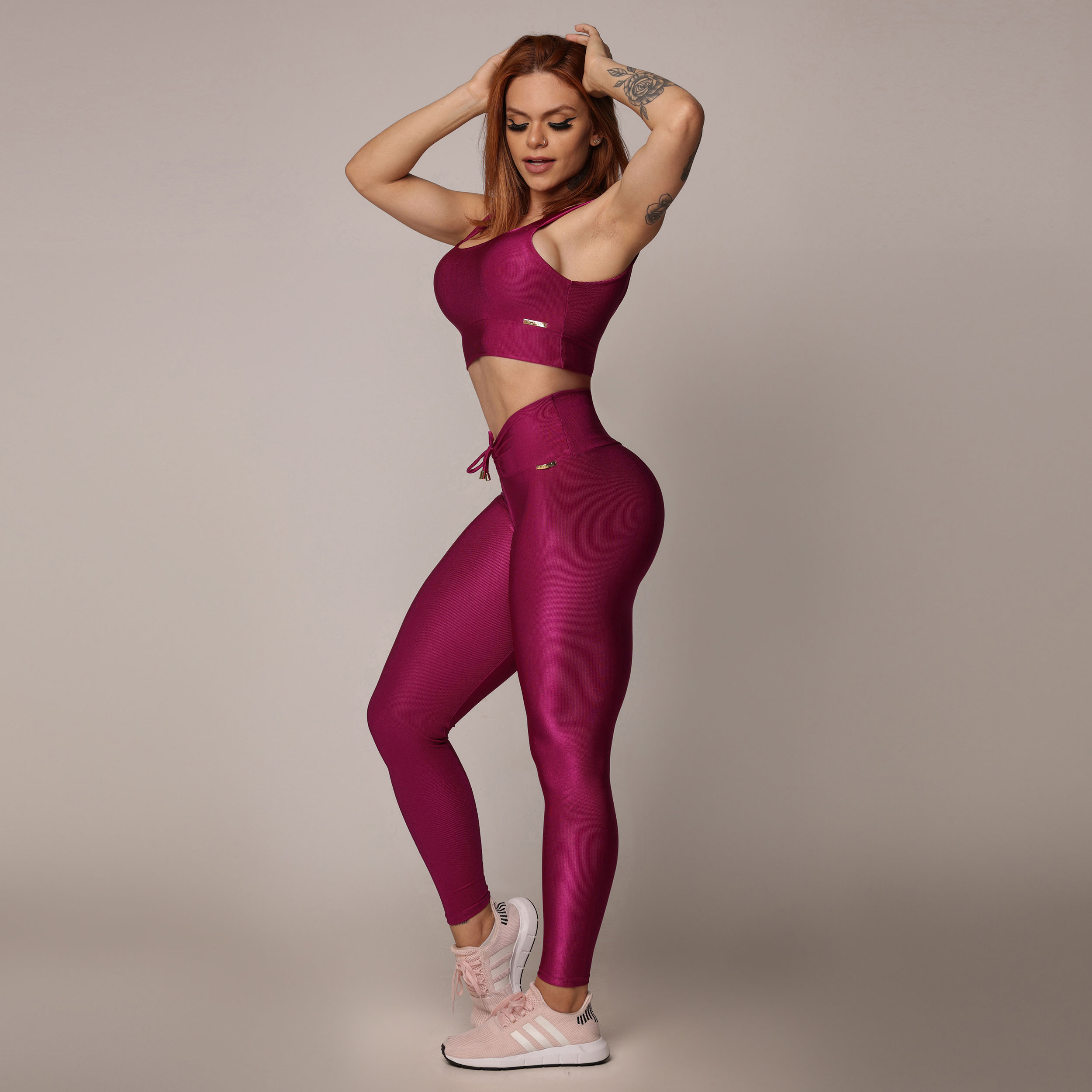 LEGGING EMPINA BUMBUM GLOSSY FÚCSIA - Imagem 8