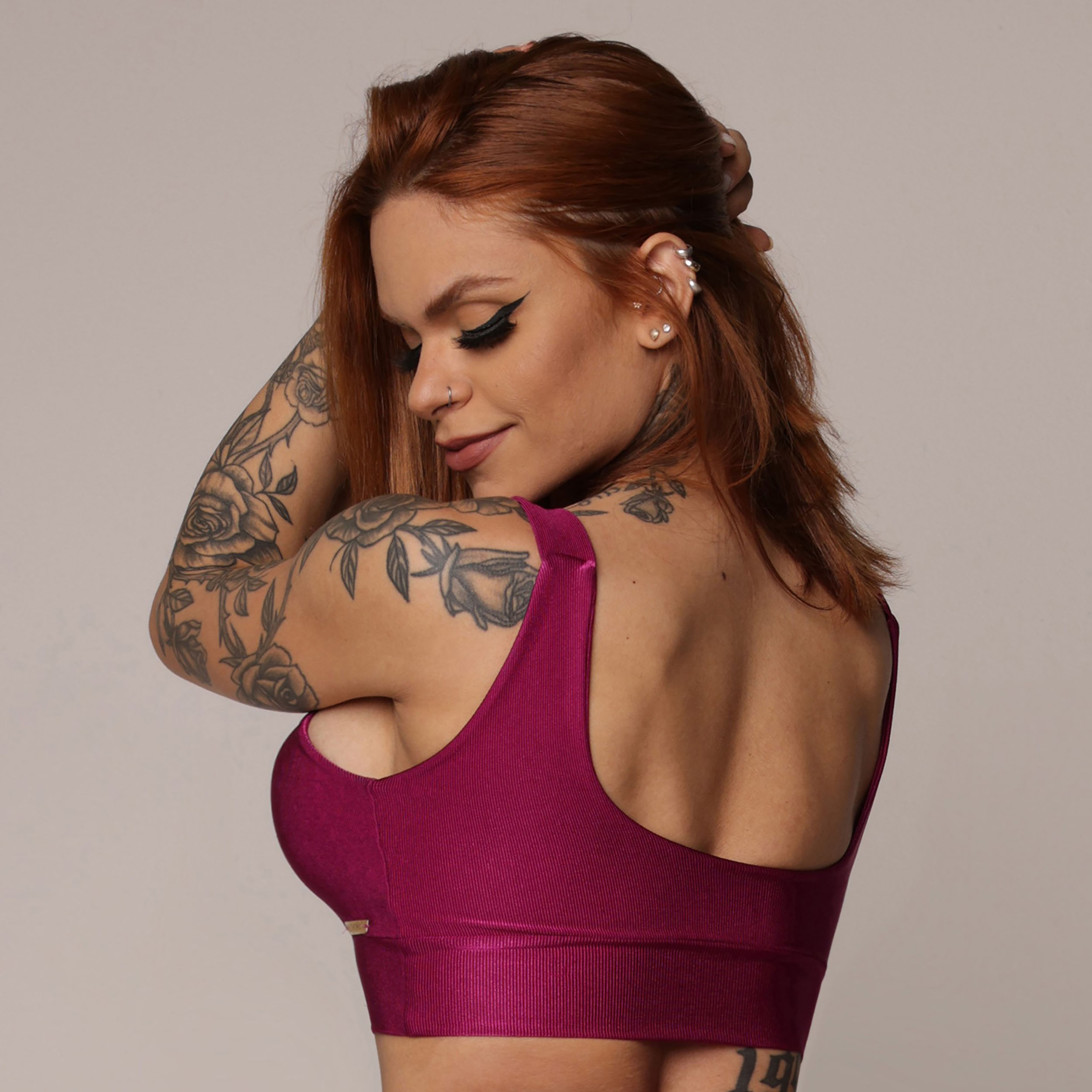 TOP FAIXA GLOSSY FÚCSIA - Imagem 4