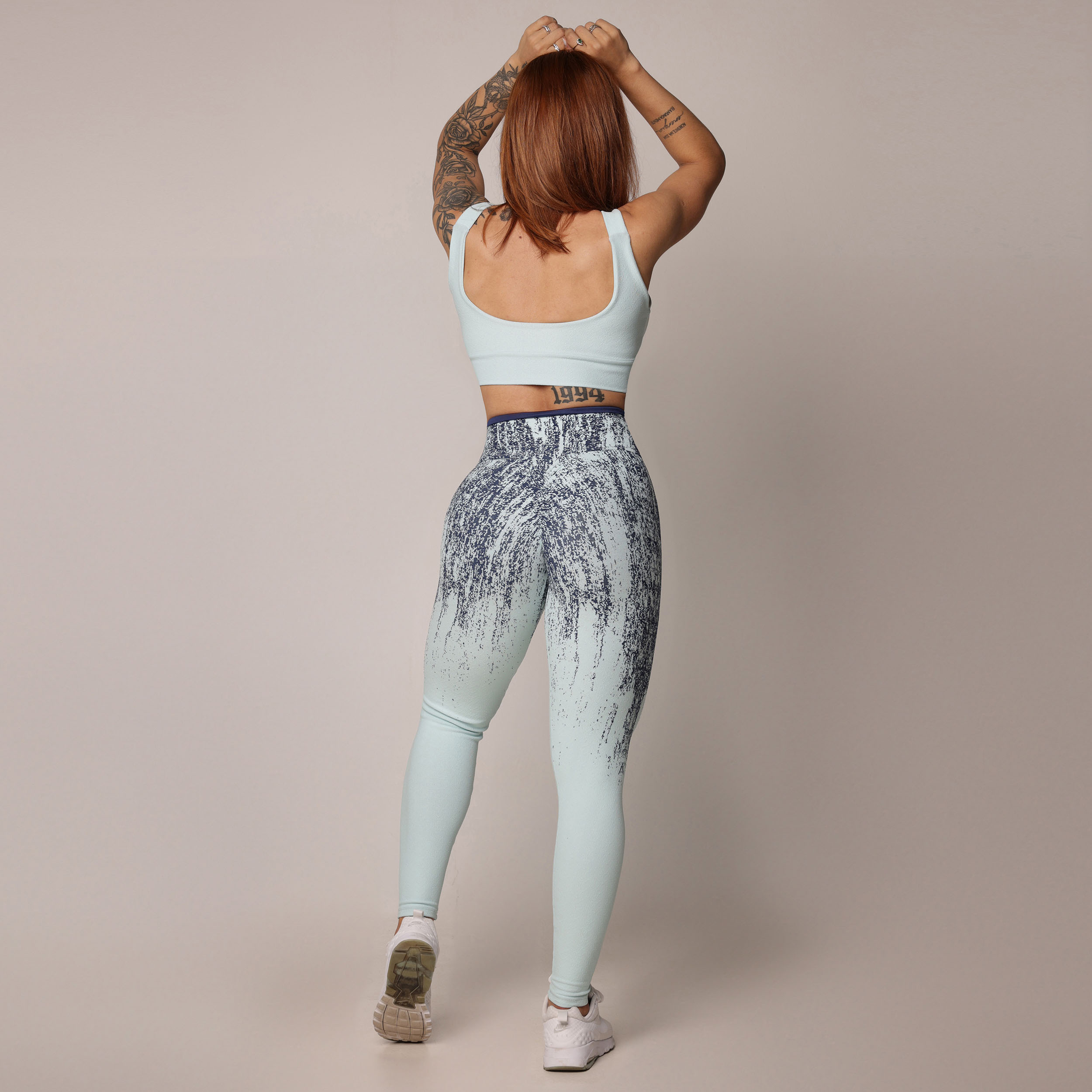 TOP FAIXA JACQUARD DUST CELESTE - Imagem 6