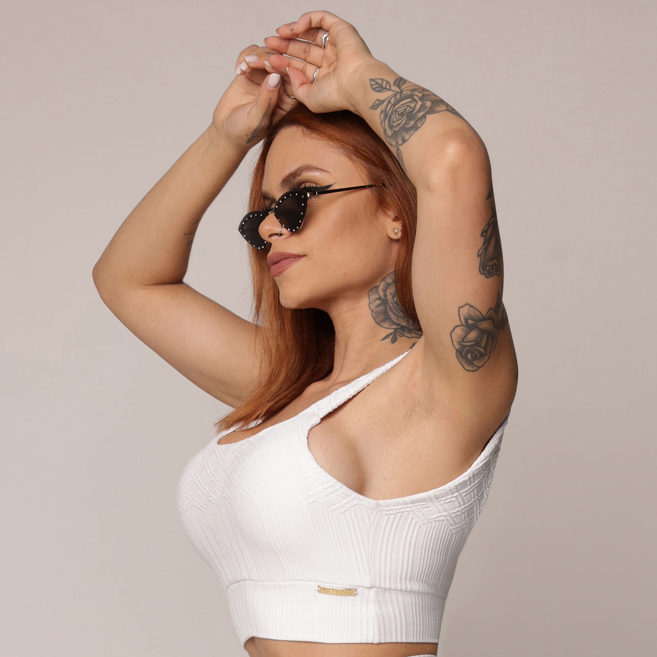 TOP FAIXA JACQUARD LUXOR BRANCO - Imagem 3