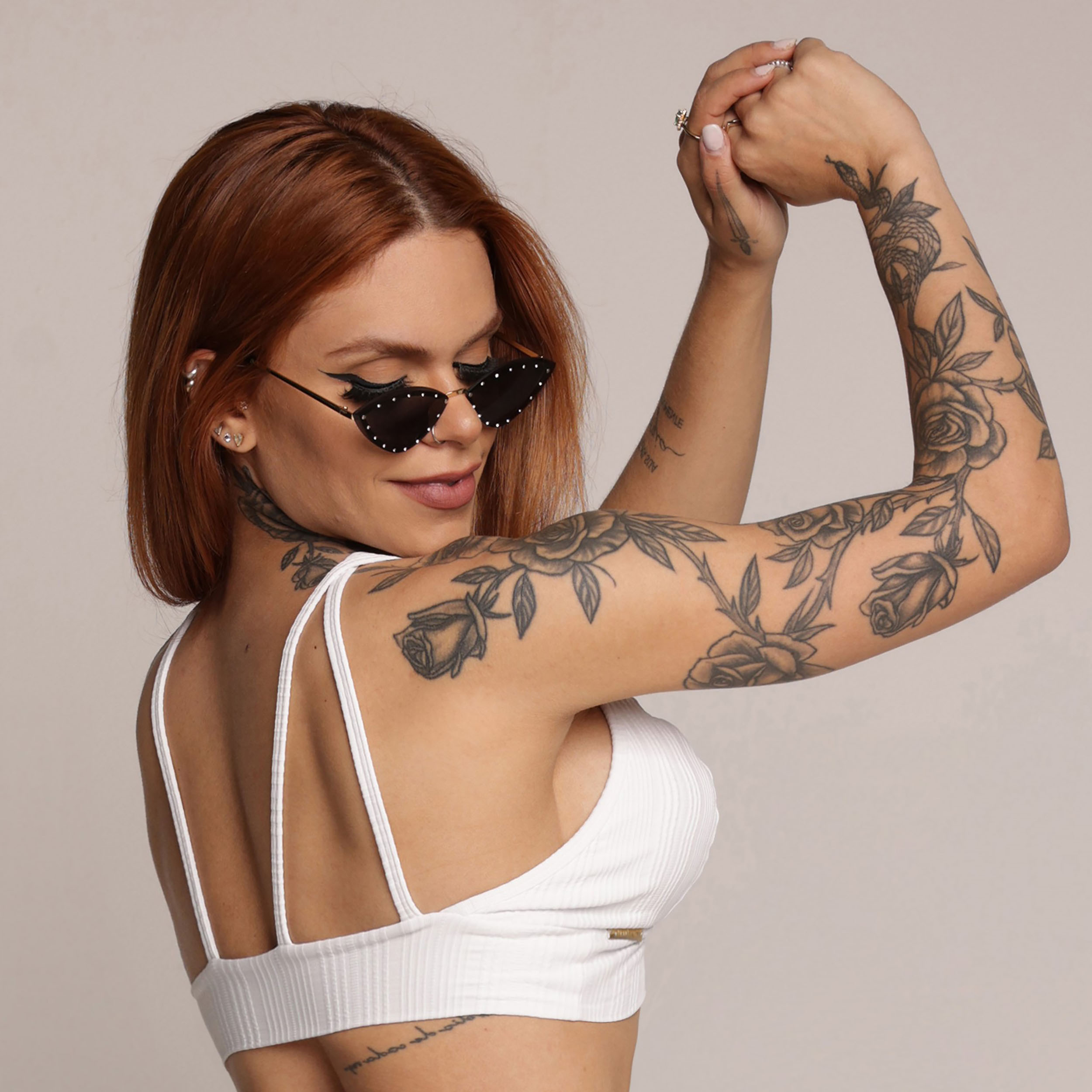 TOP TORONTO JACQUARD LUXOR LISTRAS BRANCO - Imagem 4