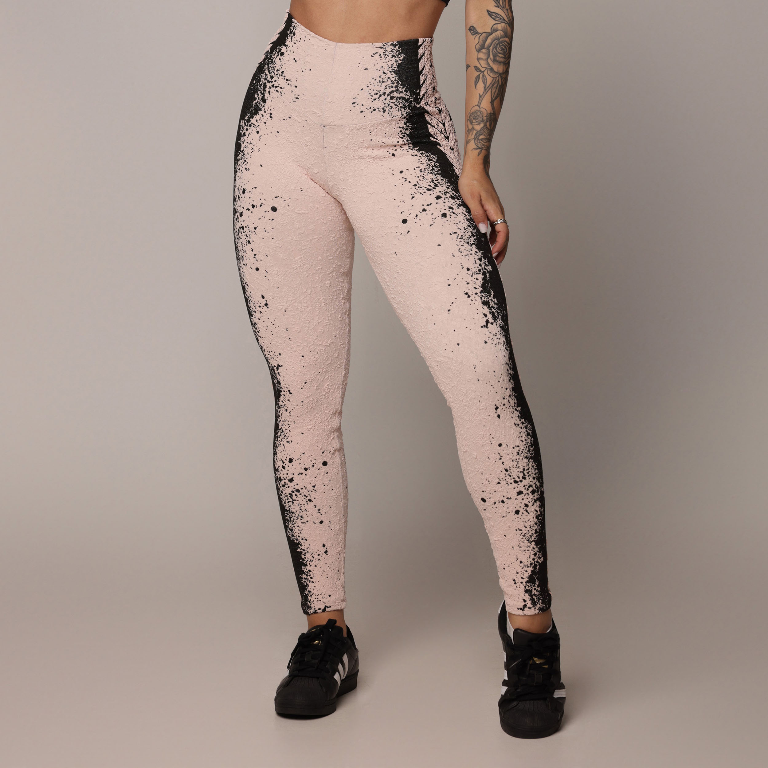 LEGGING COMUM JACQUARD NÁUTICO ROSÊ - Imagem 4