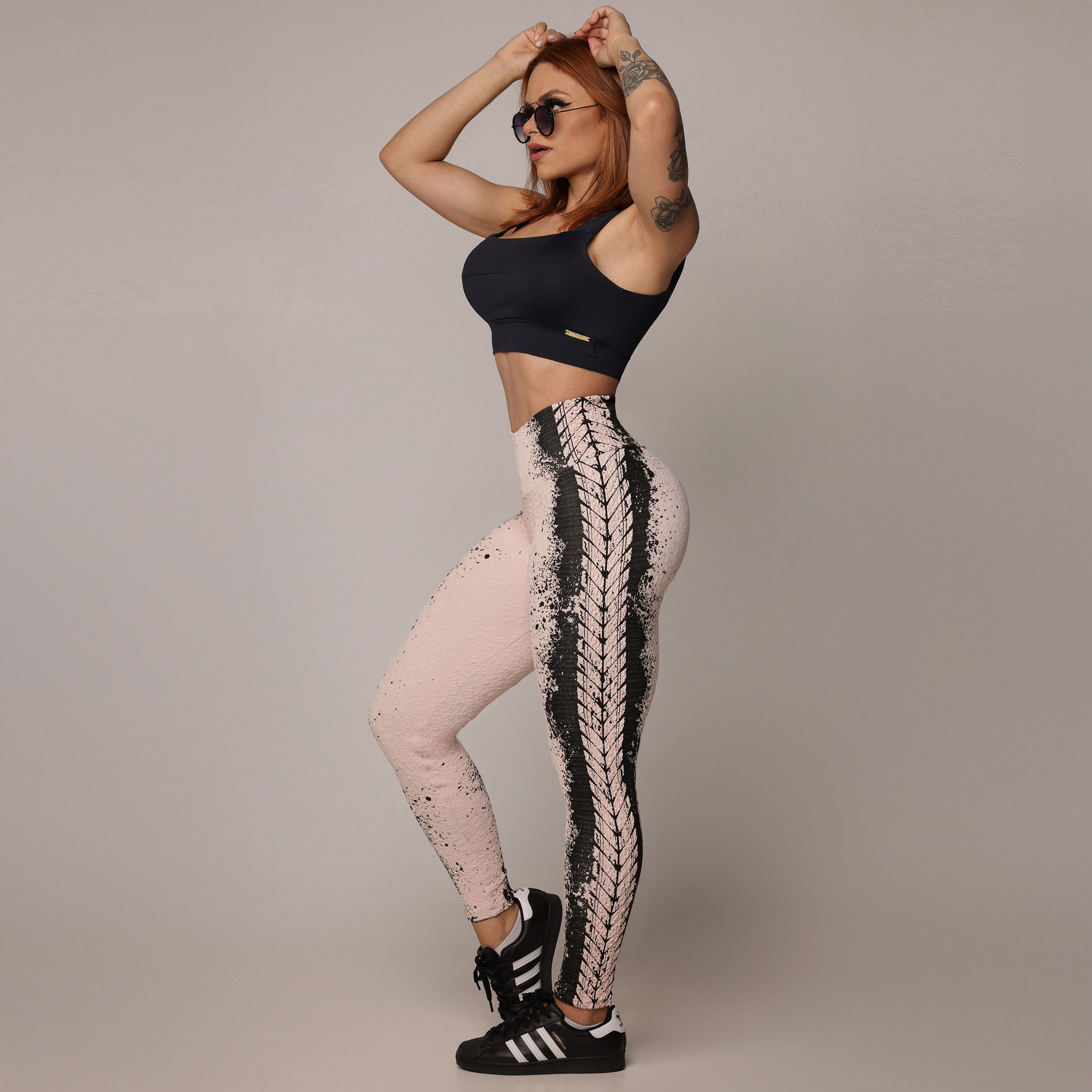 LEGGING COMUM JACQUARD NÁUTICO ROSÊ - Imagem 7