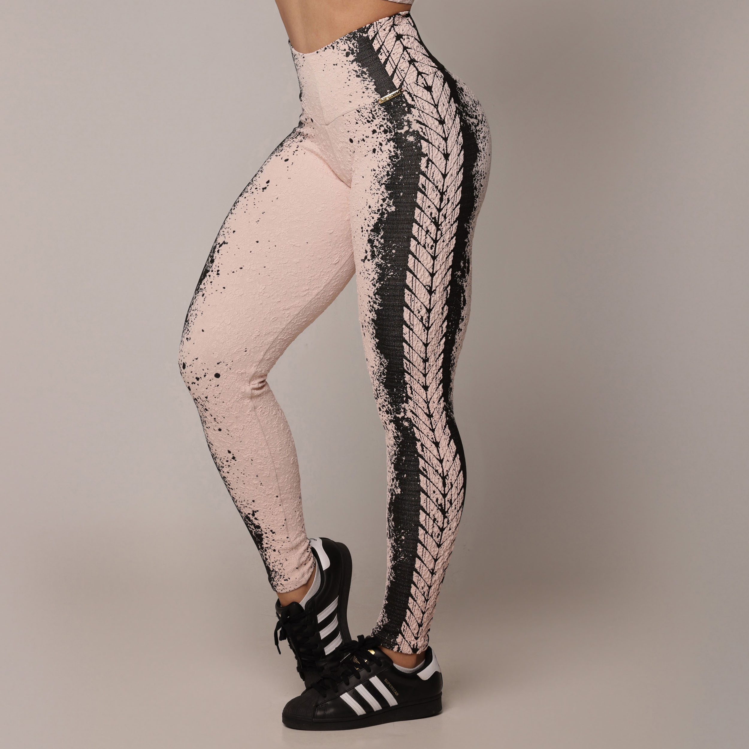 LEGGING EMPINA BUMBUM JACQUARD NÁUTICO ROSÊ - Imagem 3