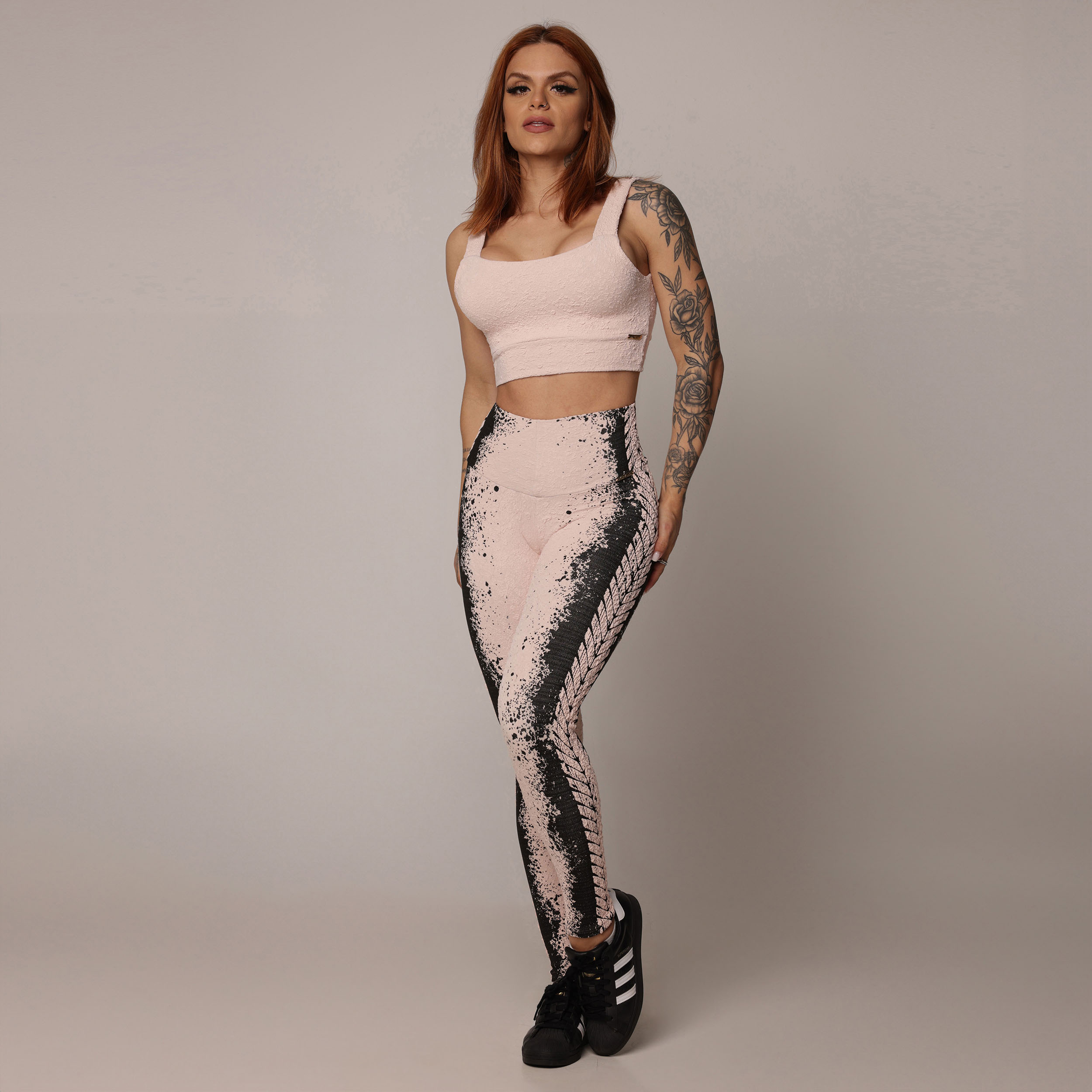 LEGGING EMPINA BUMBUM JACQUARD NÁUTICO ROSÊ - Imagem 5