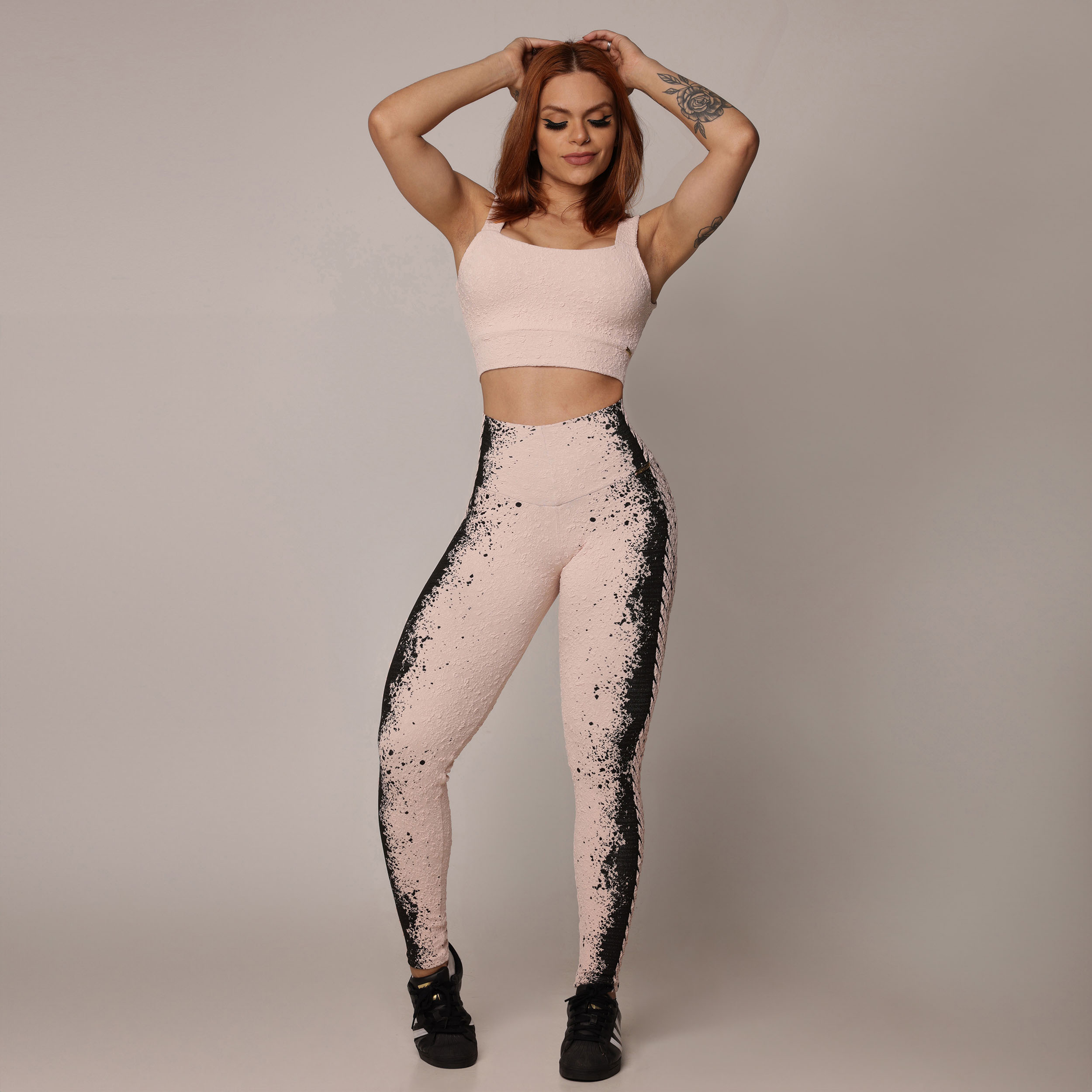 LEGGING EMPINA BUMBUM JACQUARD NÁUTICO ROSÊ - Imagem 9