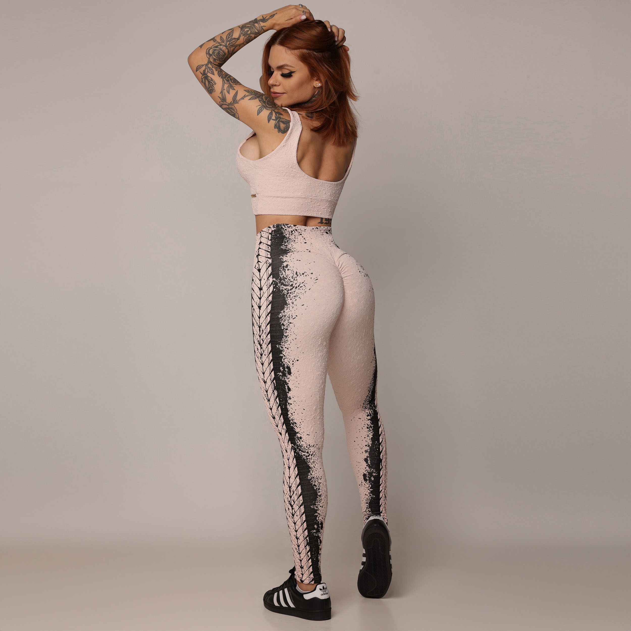 LEGGING EMPINA BUMBUM JACQUARD NÁUTICO ROSÊ - Imagem 10