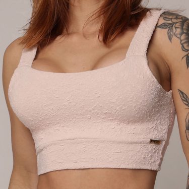 TOP FAIXA JACQUARD NÁUTICO ROSÊ
