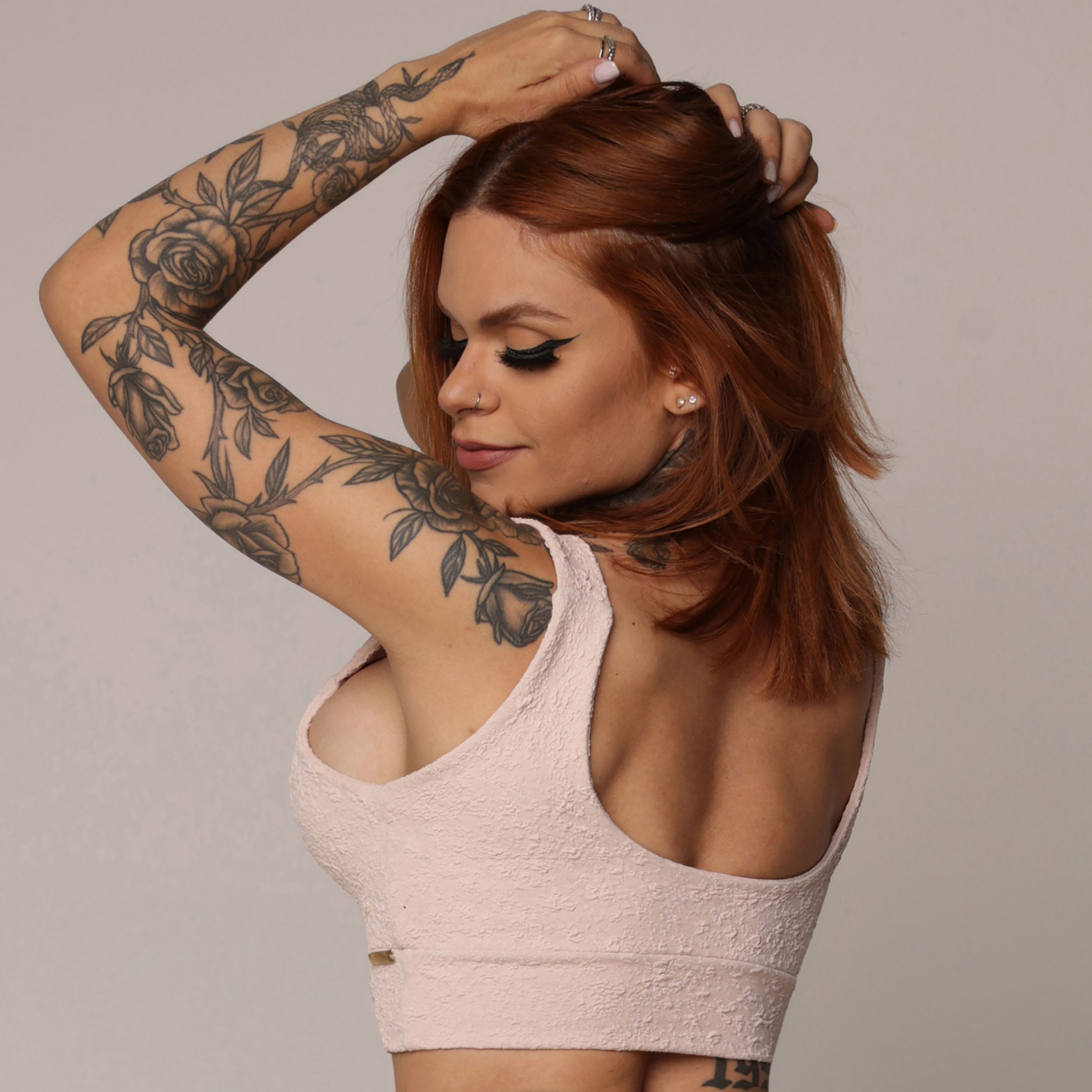 TOP FAIXA JACQUARD NÁUTICO ROSÊ - Imagem 4