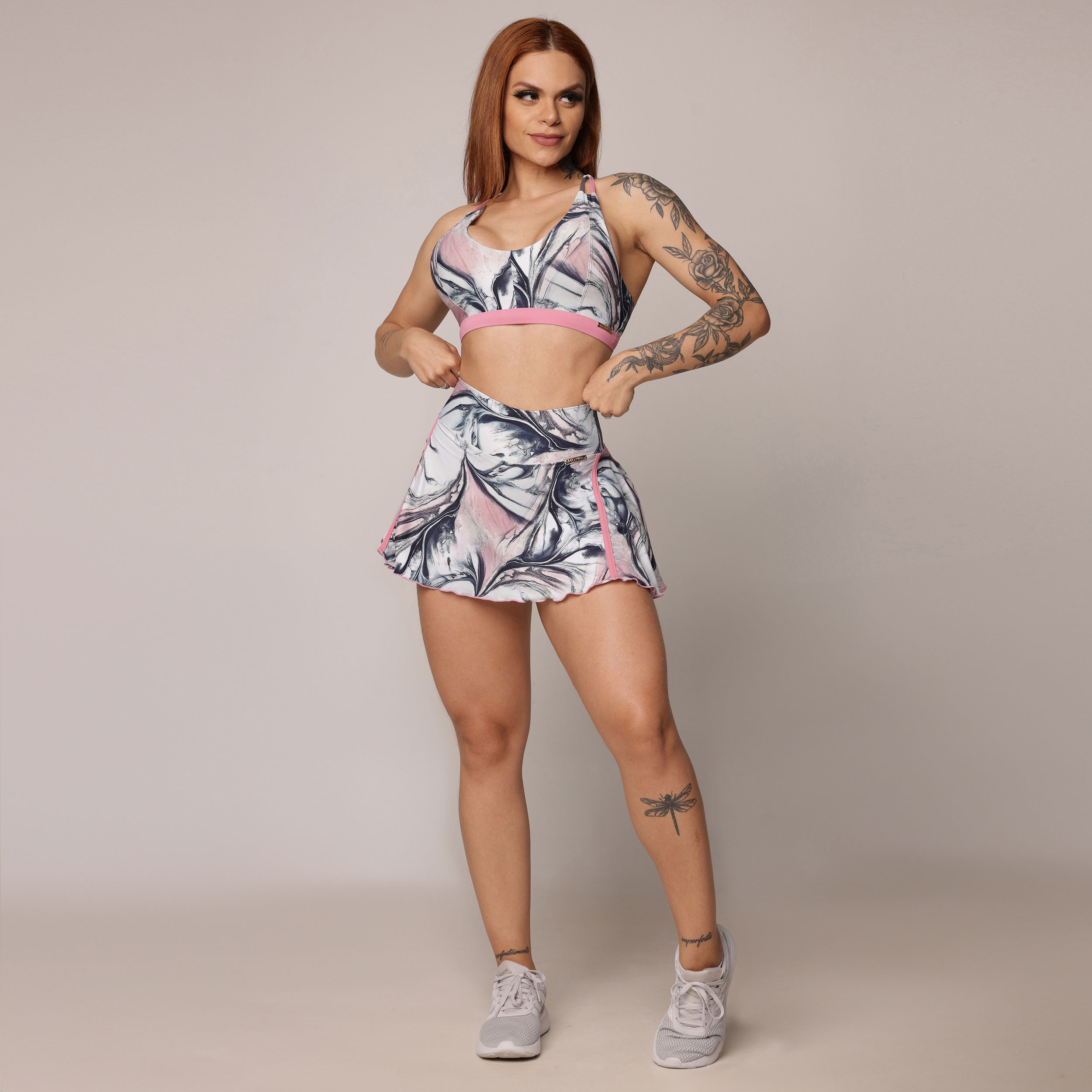 SHORT-SAIA MARBLE ROSE EXCLUSIVA - Imagem 4