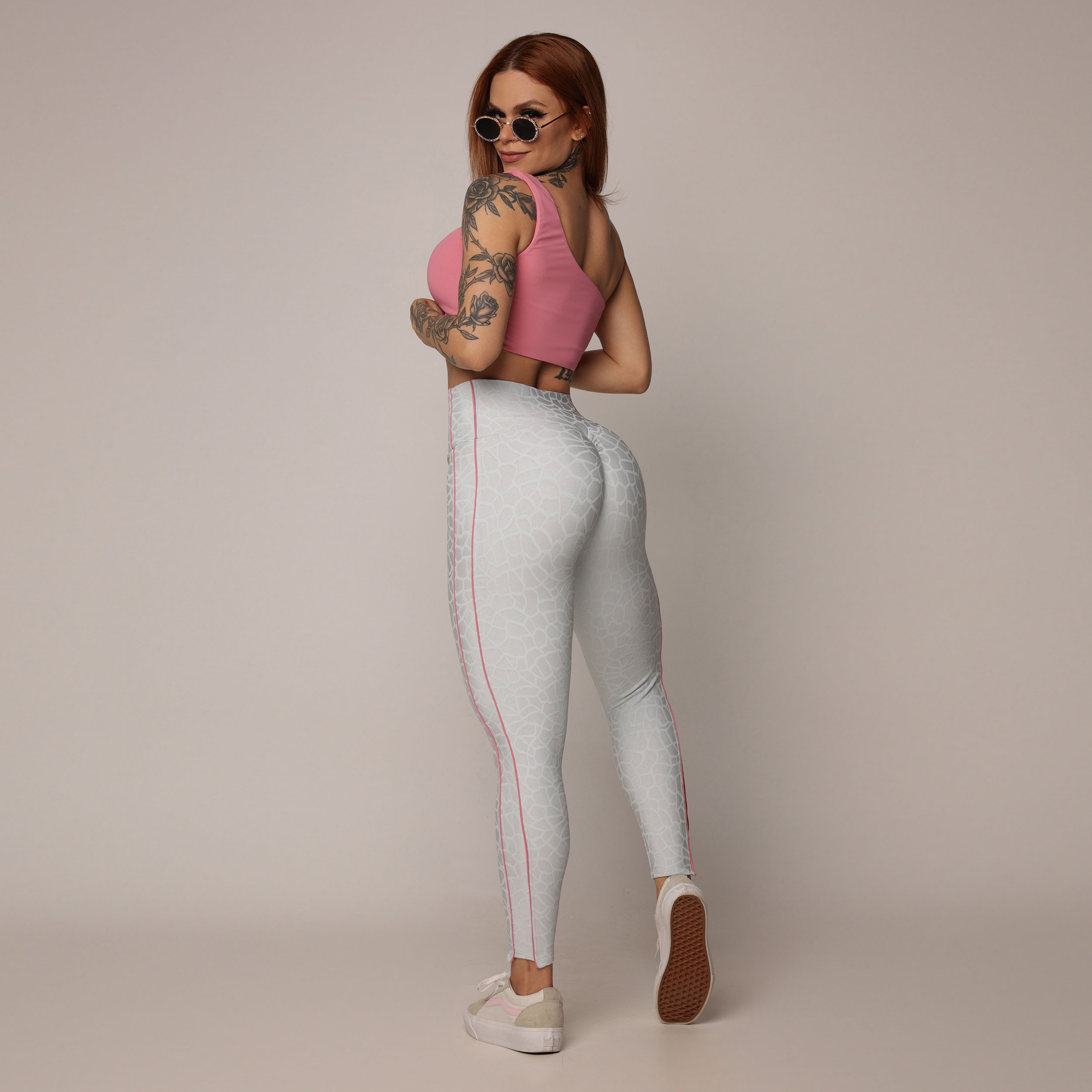 LEGGING EMOTION EMPINA BUMBUM JACQUARD CRACK - Imagem 8