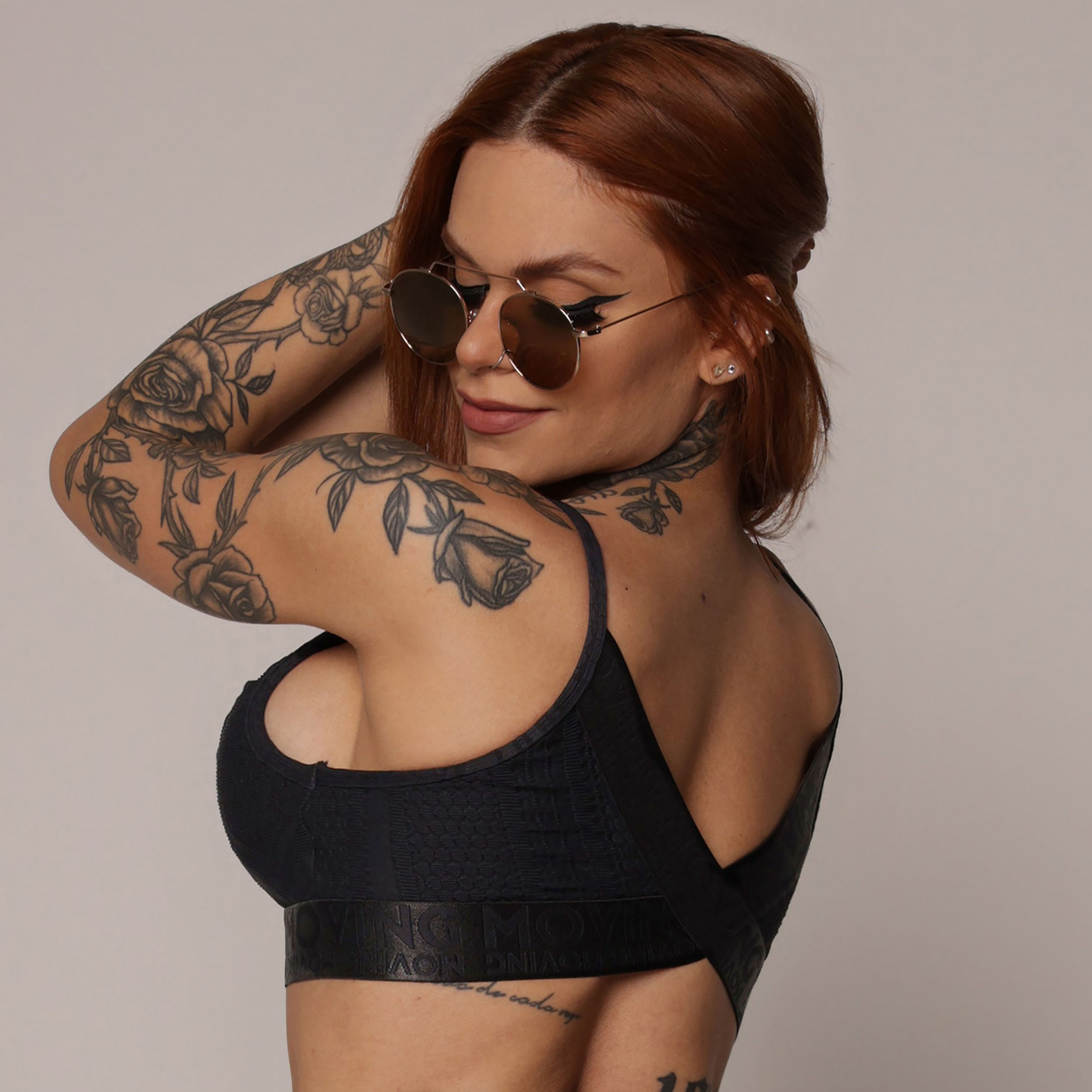 TOP MILANO JACQUARD DOTS PRETO - Imagem 4