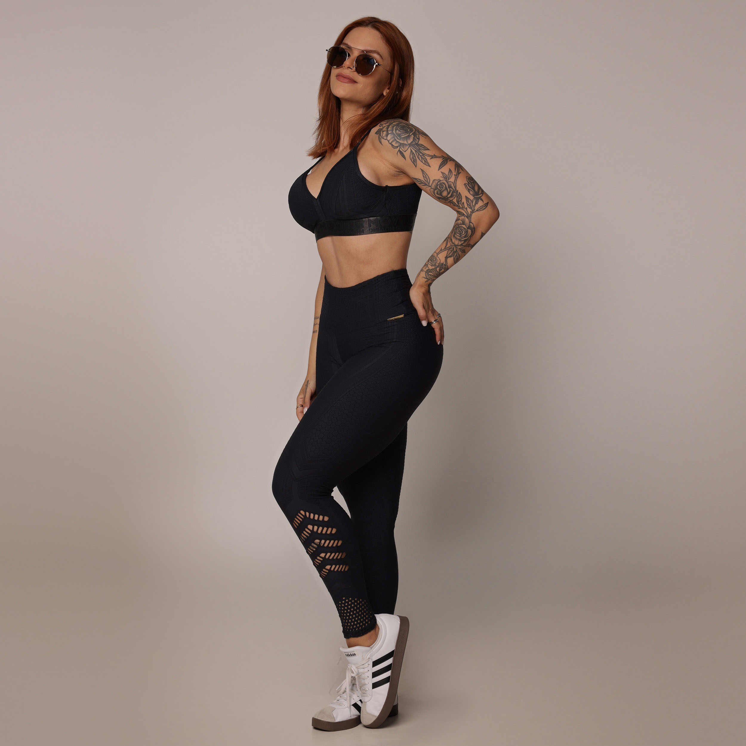 TOP MILANO JACQUARD DOTS PRETO - Imagem 5