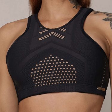 TOP TORINO JACQUARD DOTS PRETO