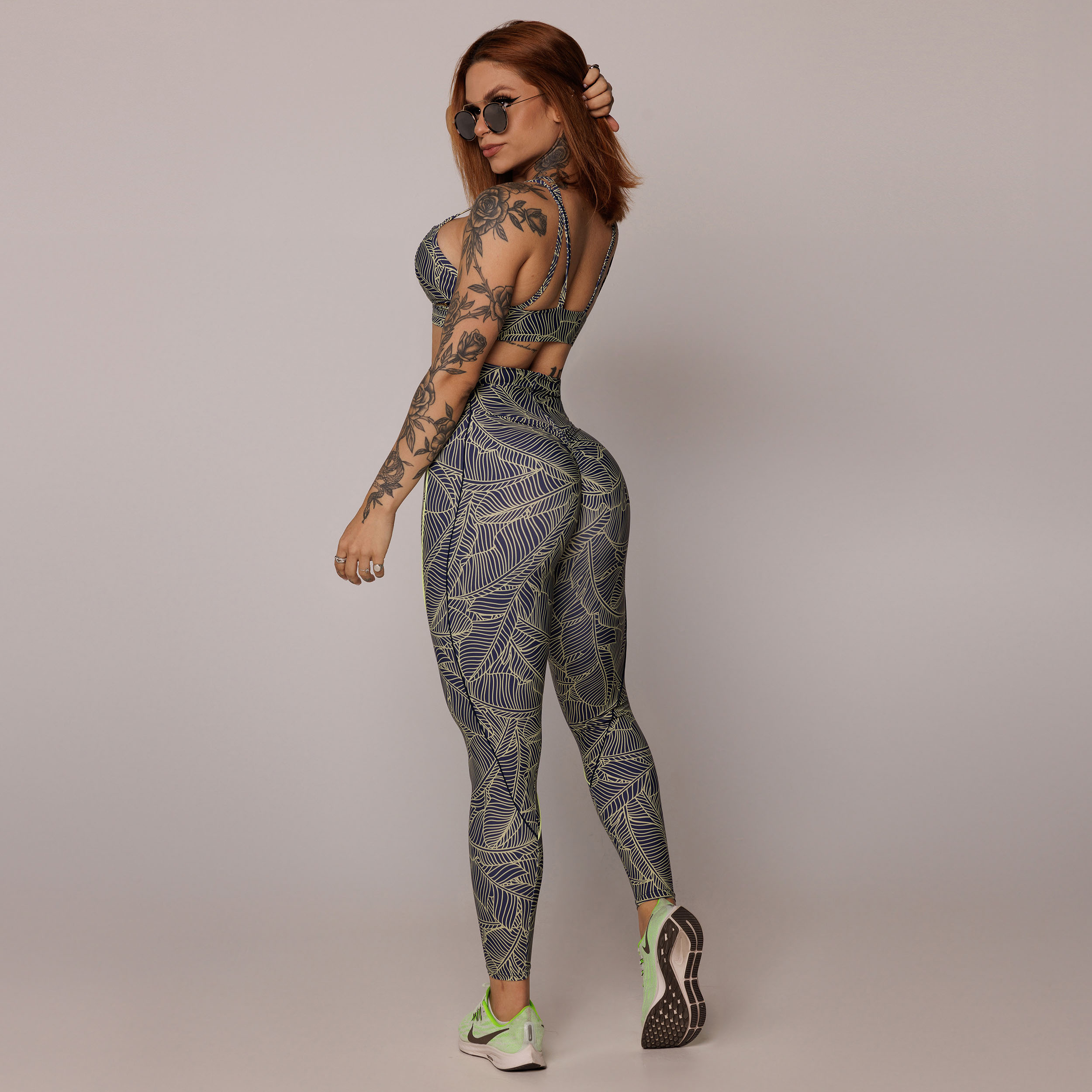 LEGGING HOPE EMPINA BUMBUM TROPICAL LEAF EXCLUSIVA - Imagem 7