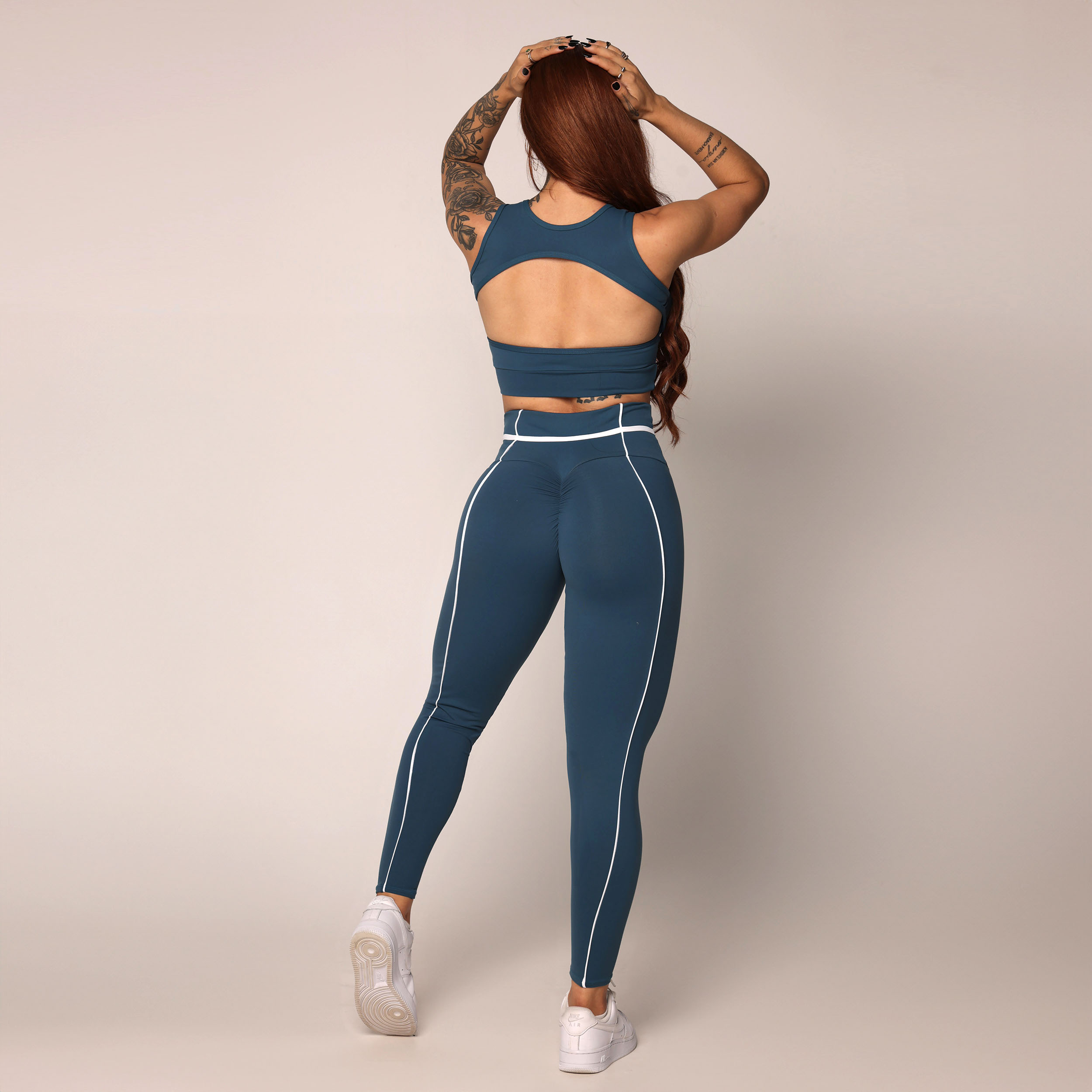 LEGGING QUEENS EMPINA BUMBUM AZUL PETRÓLEO - Imagem 6