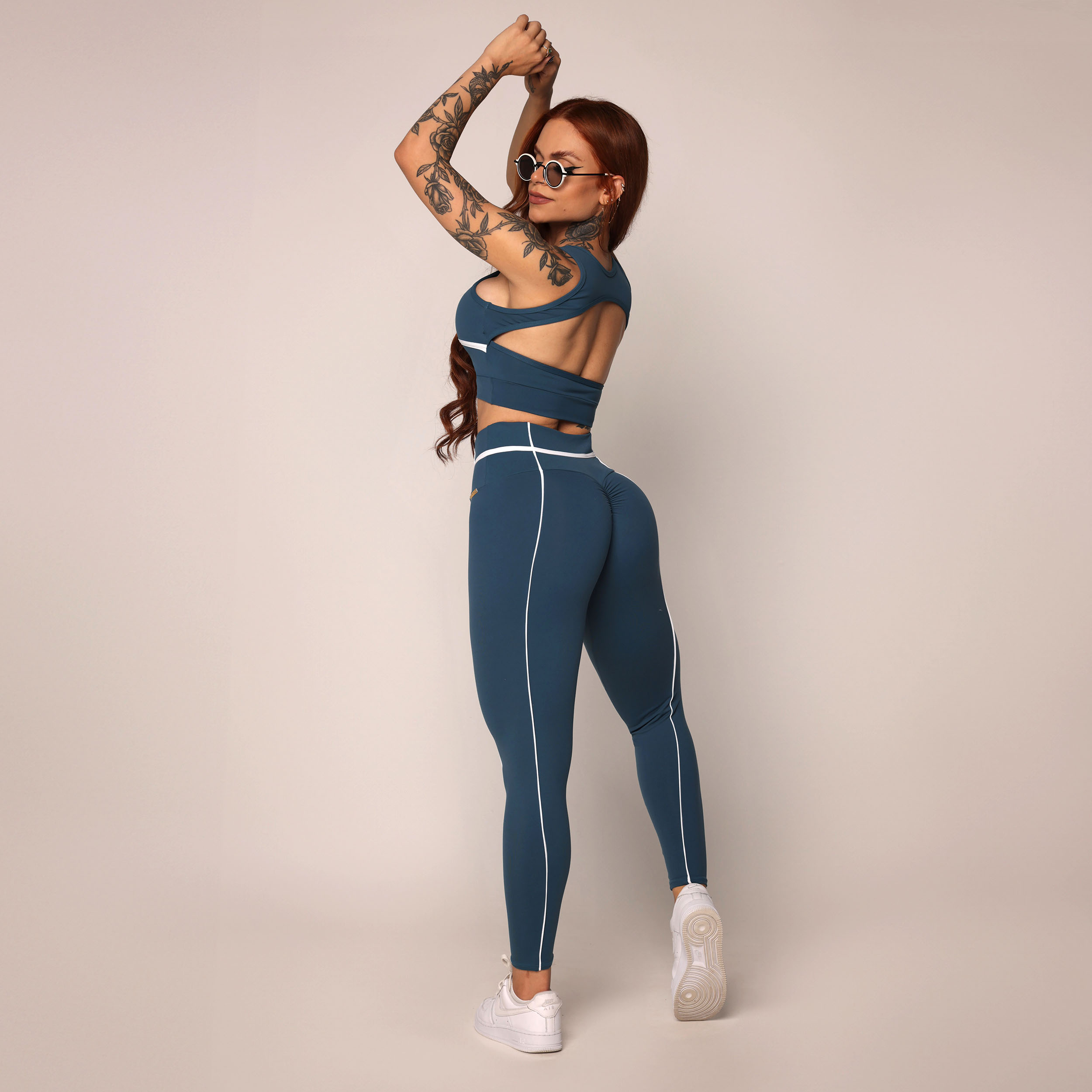 LEGGING QUEENS EMPINA BUMBUM AZUL PETRÓLEO - Imagem 7