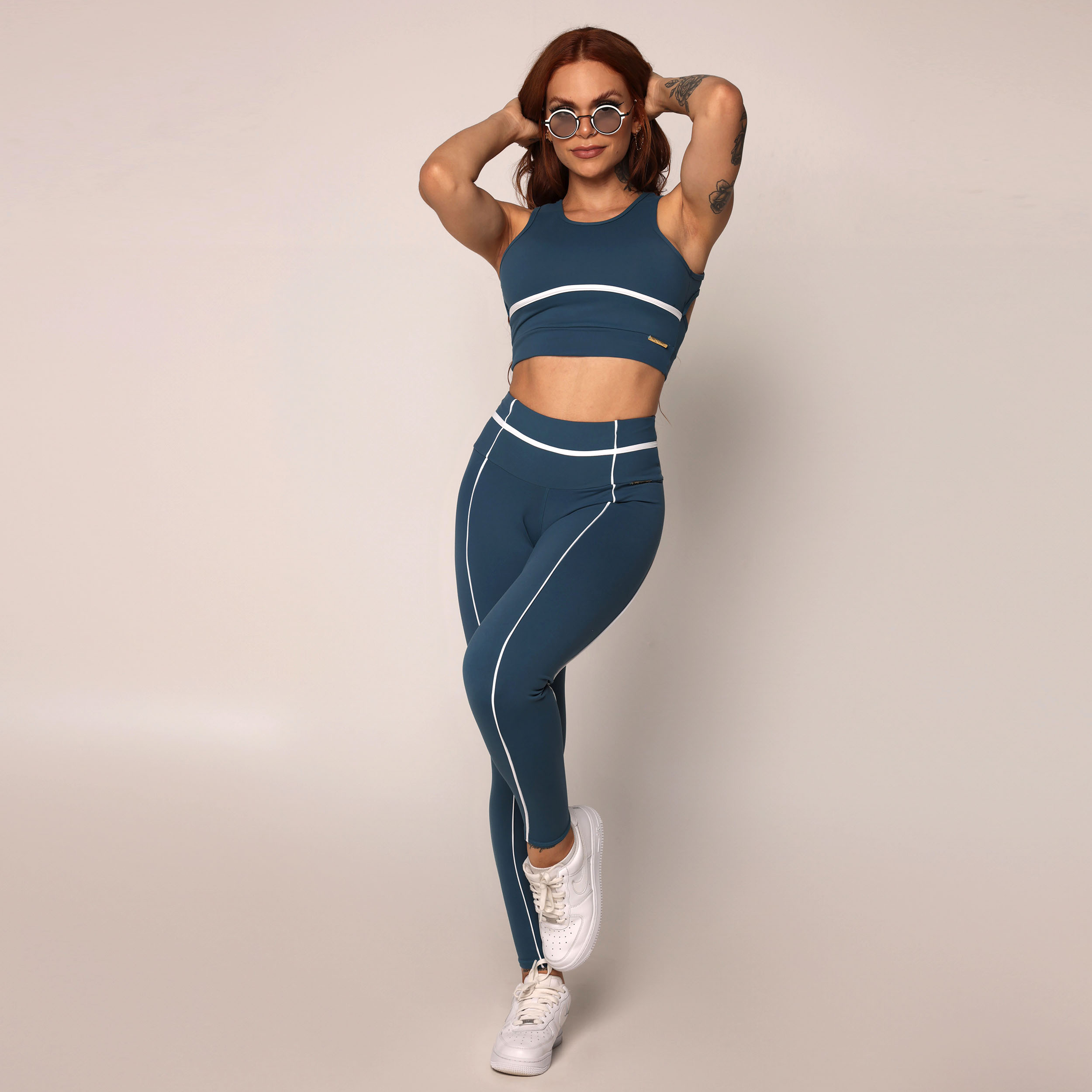 LEGGING QUEENS EMPINA BUMBUM AZUL PETRÓLEO - Imagem 8