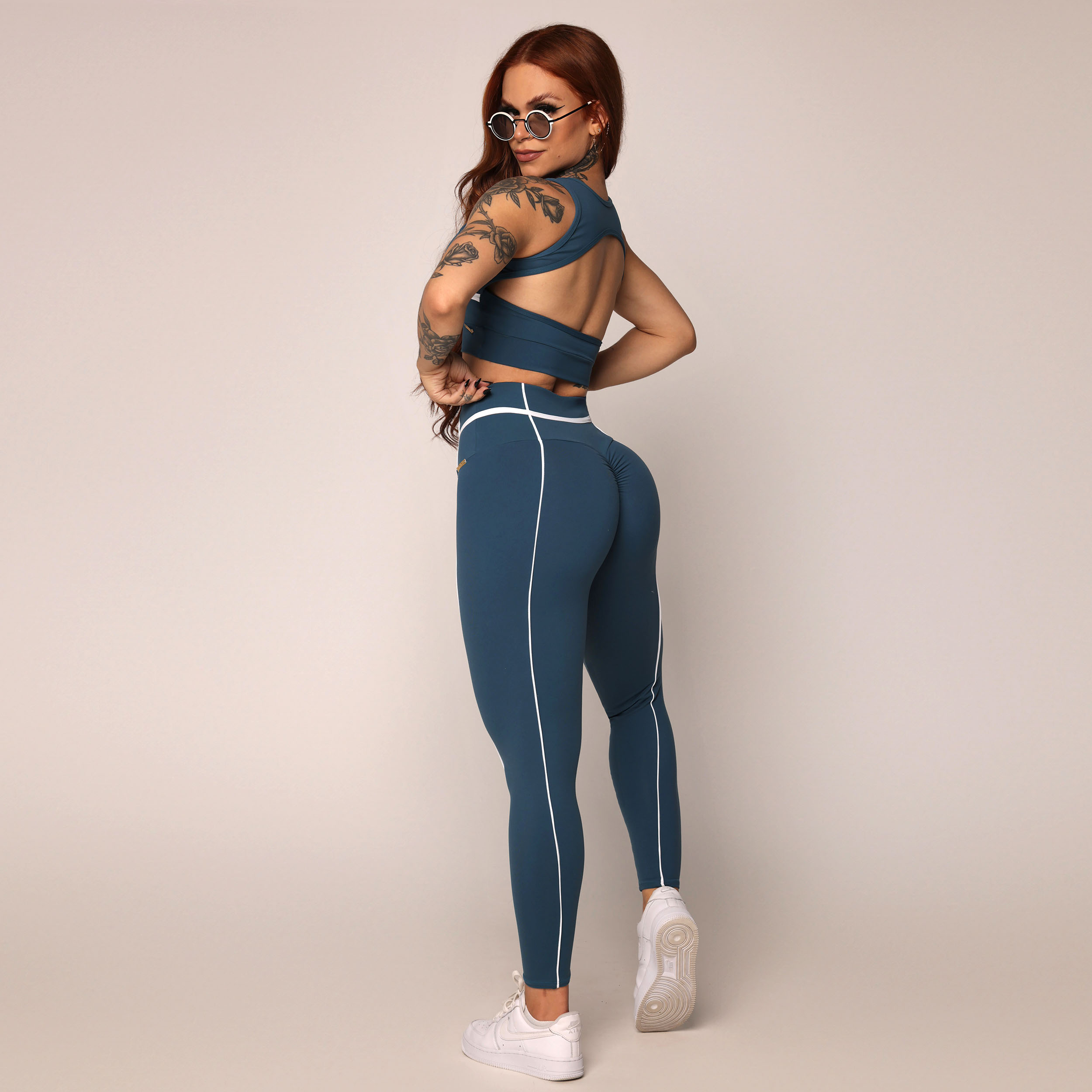 LEGGING QUEENS EMPINA BUMBUM AZUL PETRÓLEO - Imagem 10