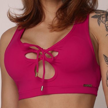 TOP TRANÇADO CEREJA