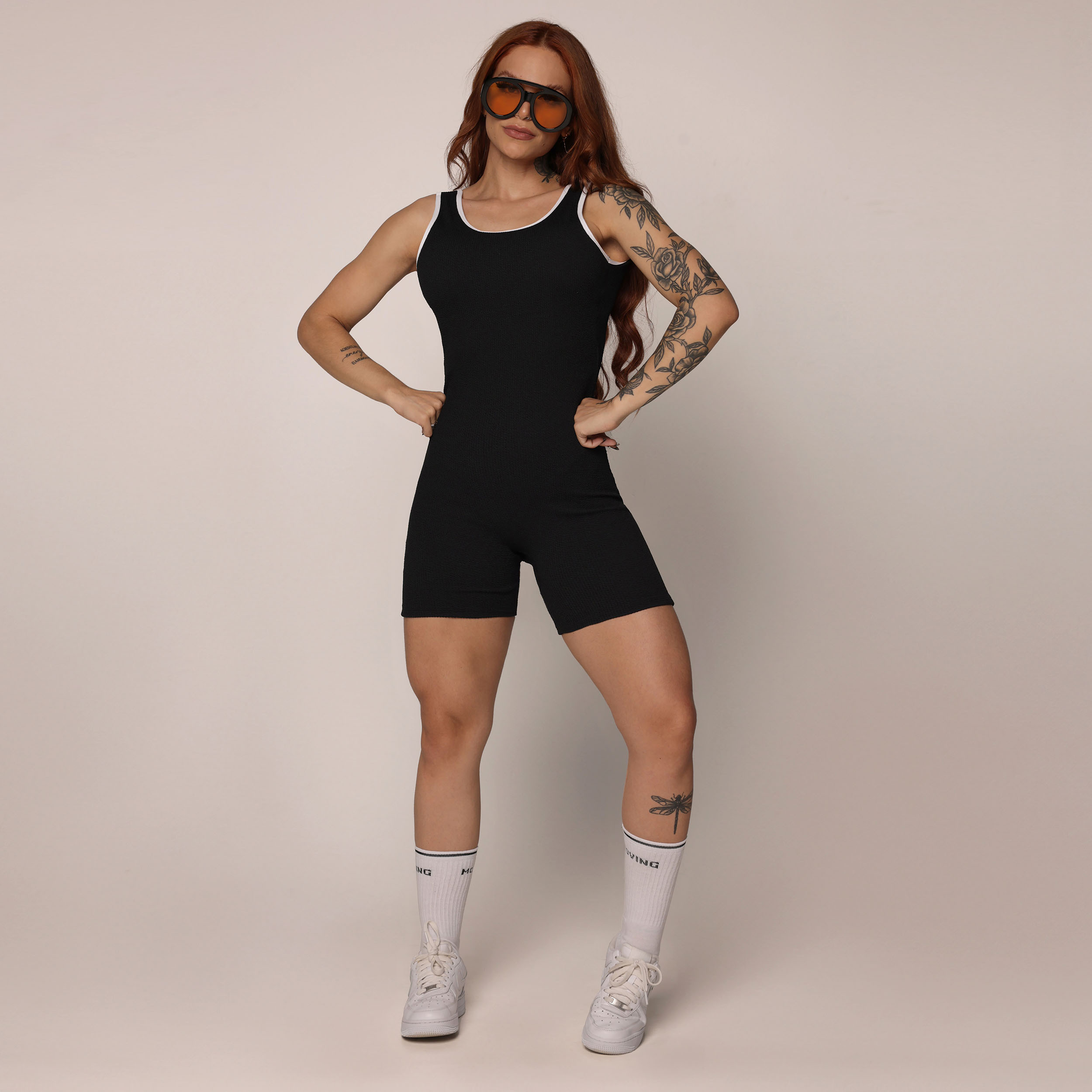 MACAQUINHO WINDY JACQUARD CONFORT PRETO COM BRANCO - Imagem 5